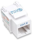 210591 JACK RJ45 CAT6 KEYSTONE DE IMPACTO BLANCO. Para uso con cable sin blindaje (UTP) Cat6 – Compatible con herramientas de ponchado 110 y Krone