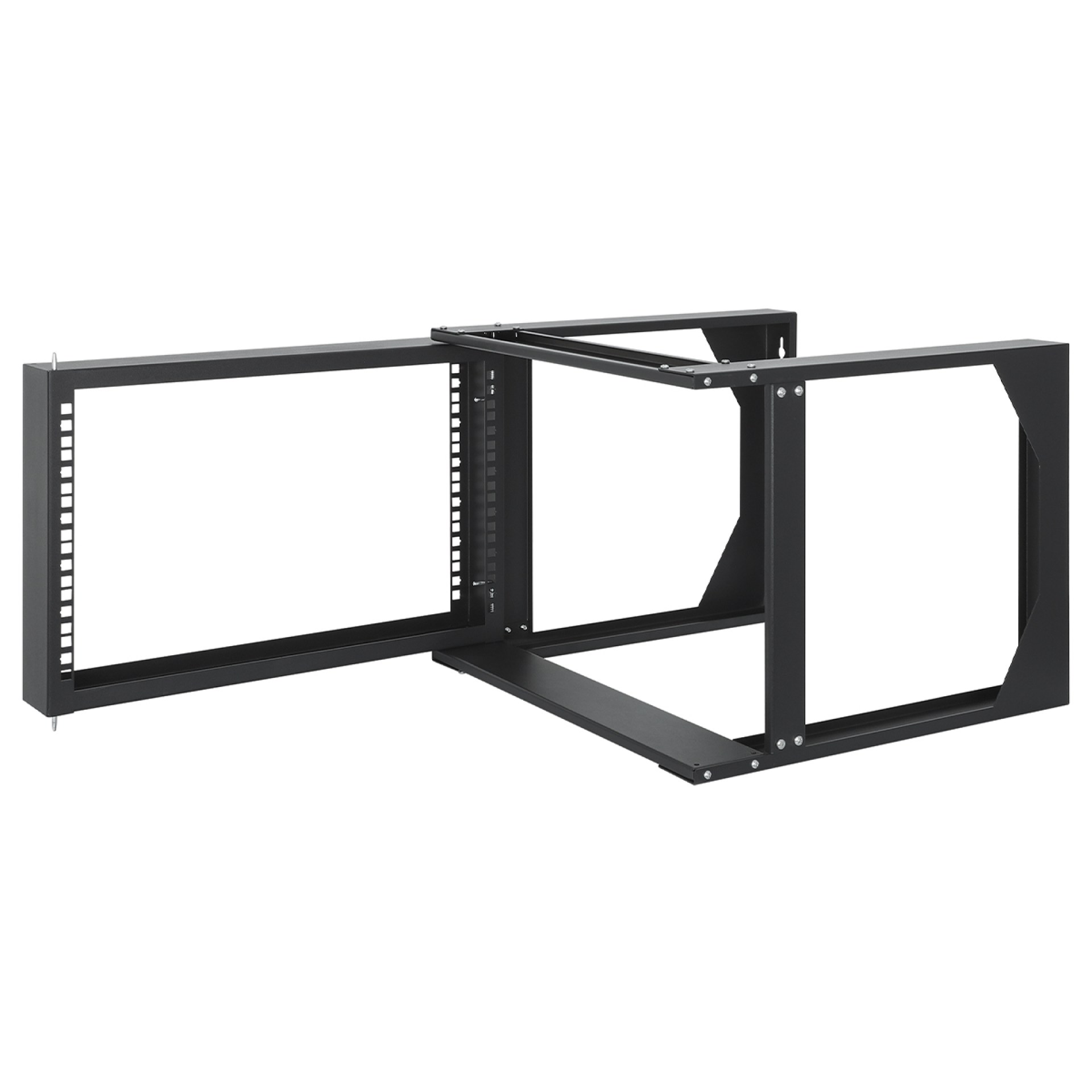 Rack Abierto INTELLINET 716178 – Negro, Acero, Rack shelf, 30 kg, 6U