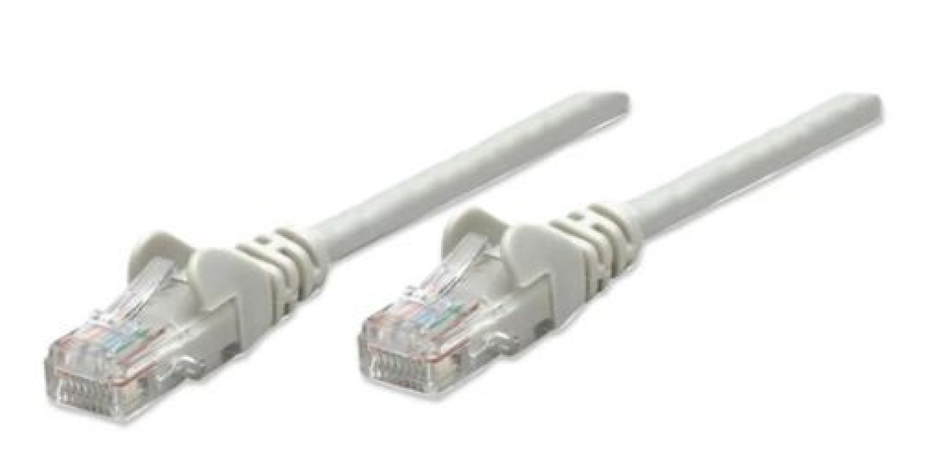 319768 Cable de red – Cat5e, UTP RJ45 Macho / RJ45 Macho, 3.0 m, Color Gris, Contactos con baño de oro para una mejor conexión.