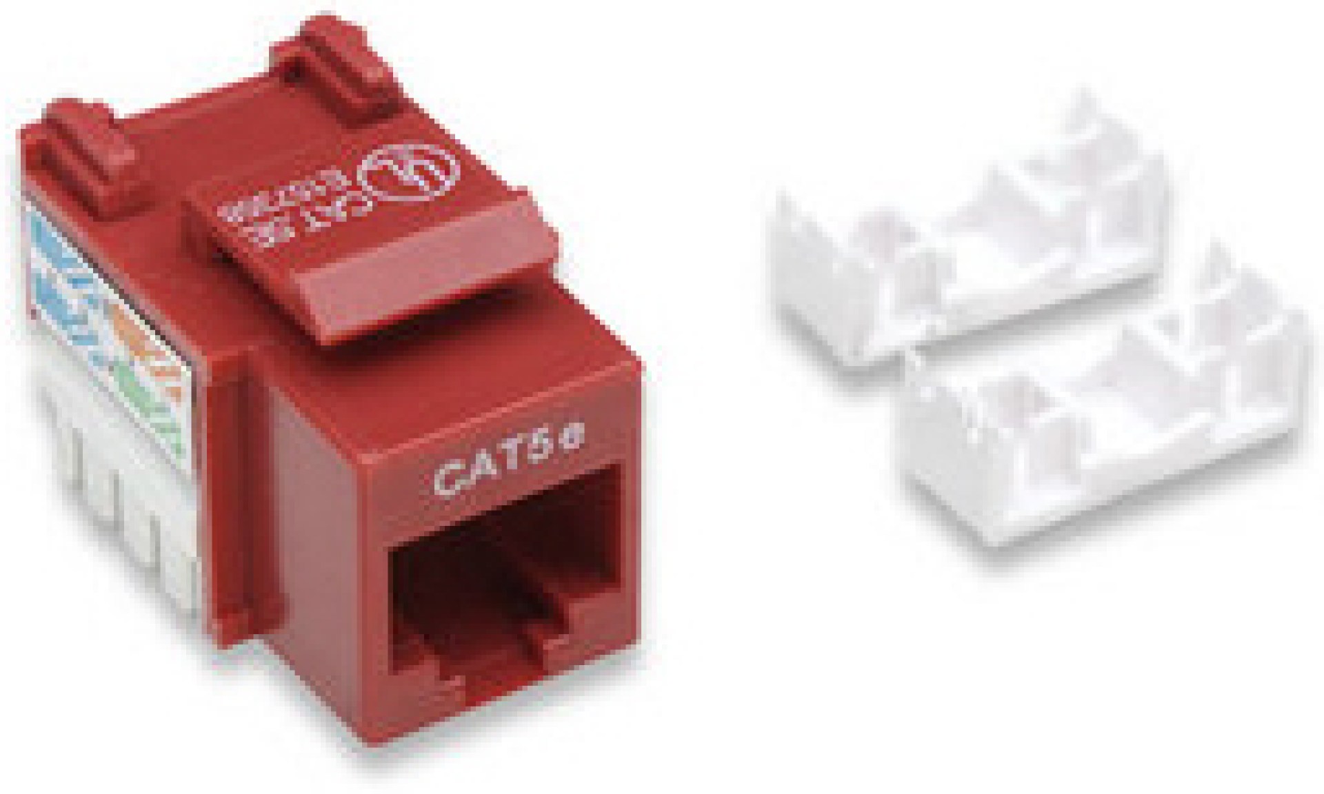 Jack INTELLINET – RJ-45, Femenino, Rojo, De plástico