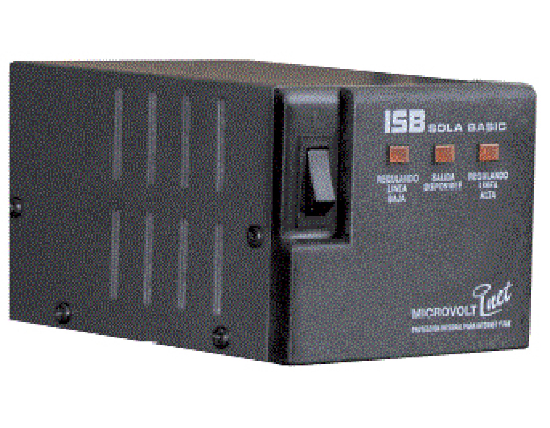 Regulador Industrias Sola Basic MICROVOLT 1200 VA – Negro, Hogar y Oficina, 1200 VA
