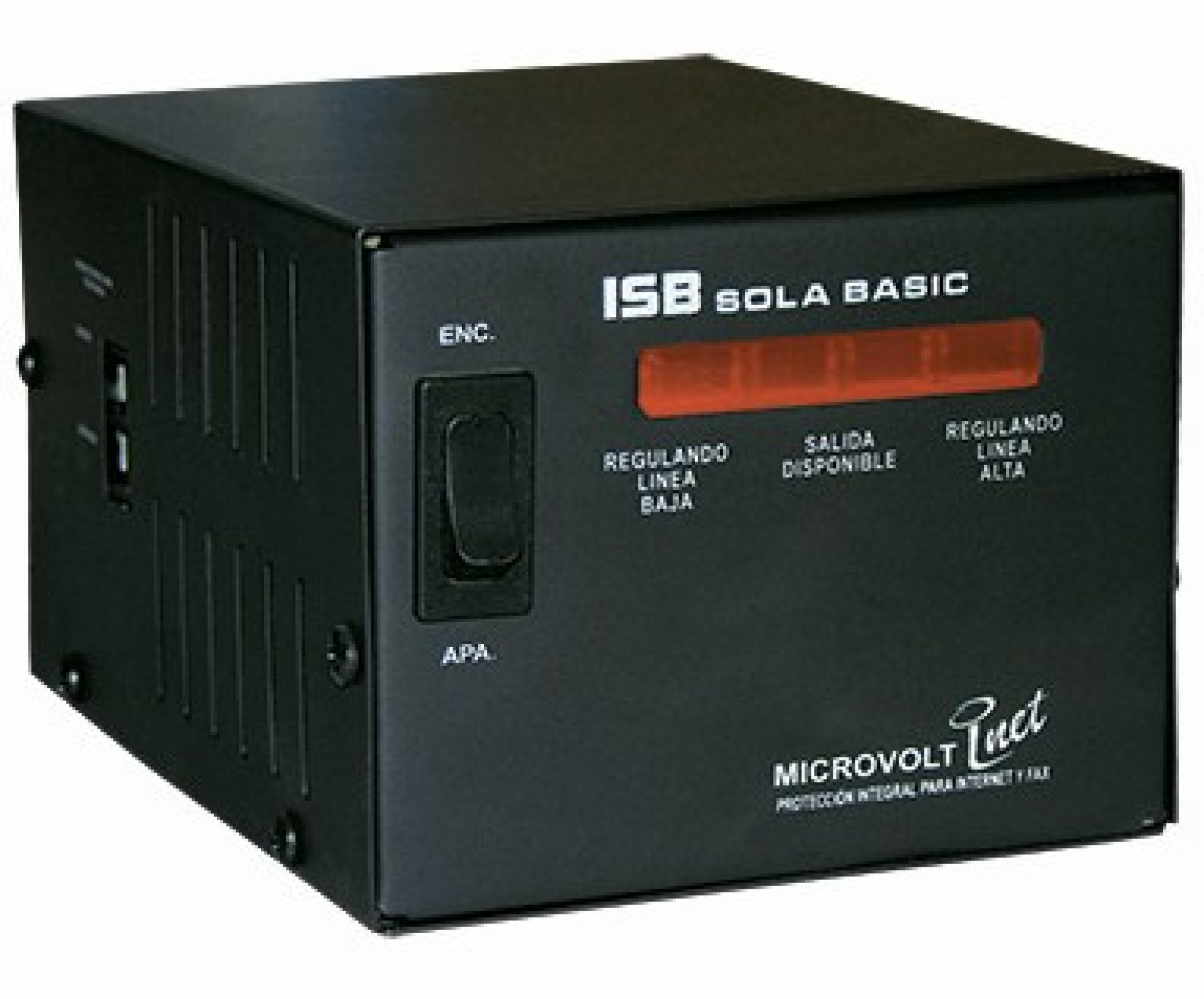 Regulador Industrias Sola Basic MICROVOLT 2000 VA – Negro, Hogar y Oficina, 2000 VA