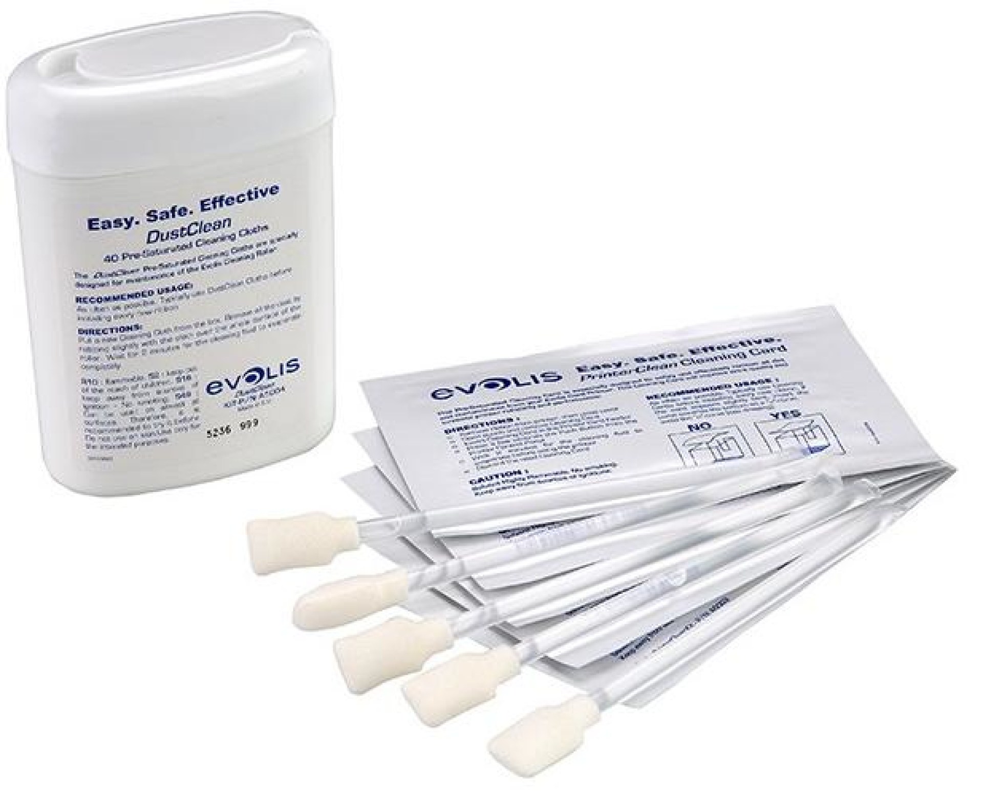 Kit de limpieza EVOLIS – Color blanco, Impresoras