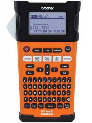 Rotulador industrial Brother P-touch PTE300 – transferencia térmica, batería recargable, maletín, imprime etiquetas laminadas de hasta 18 mm de ancho