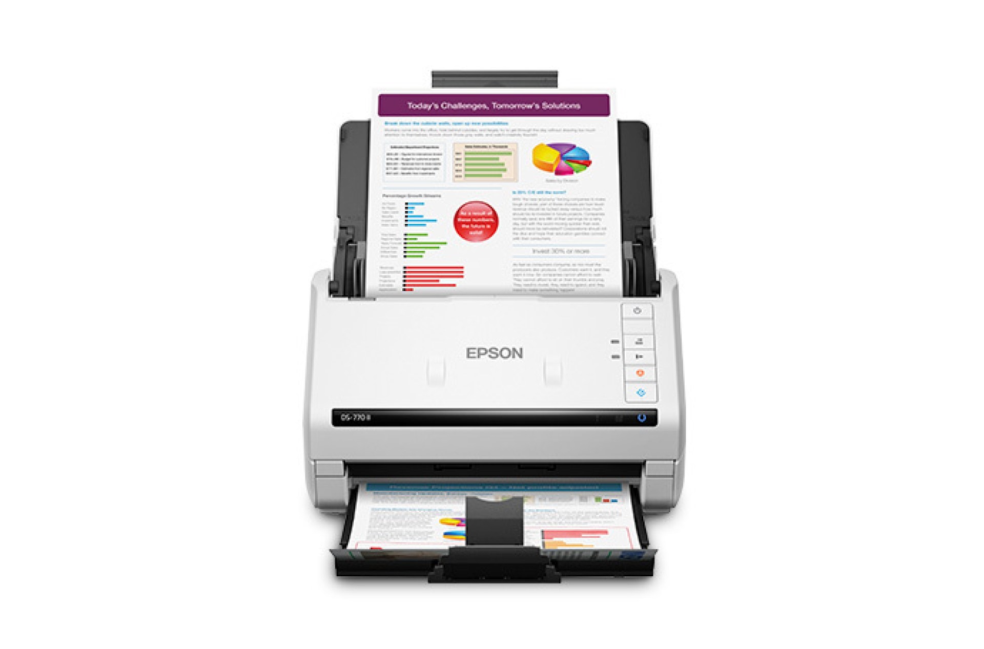 Escáner  EPSON DS-770 II – Alimentación vertical, escáner dúplex, 7000 páginas