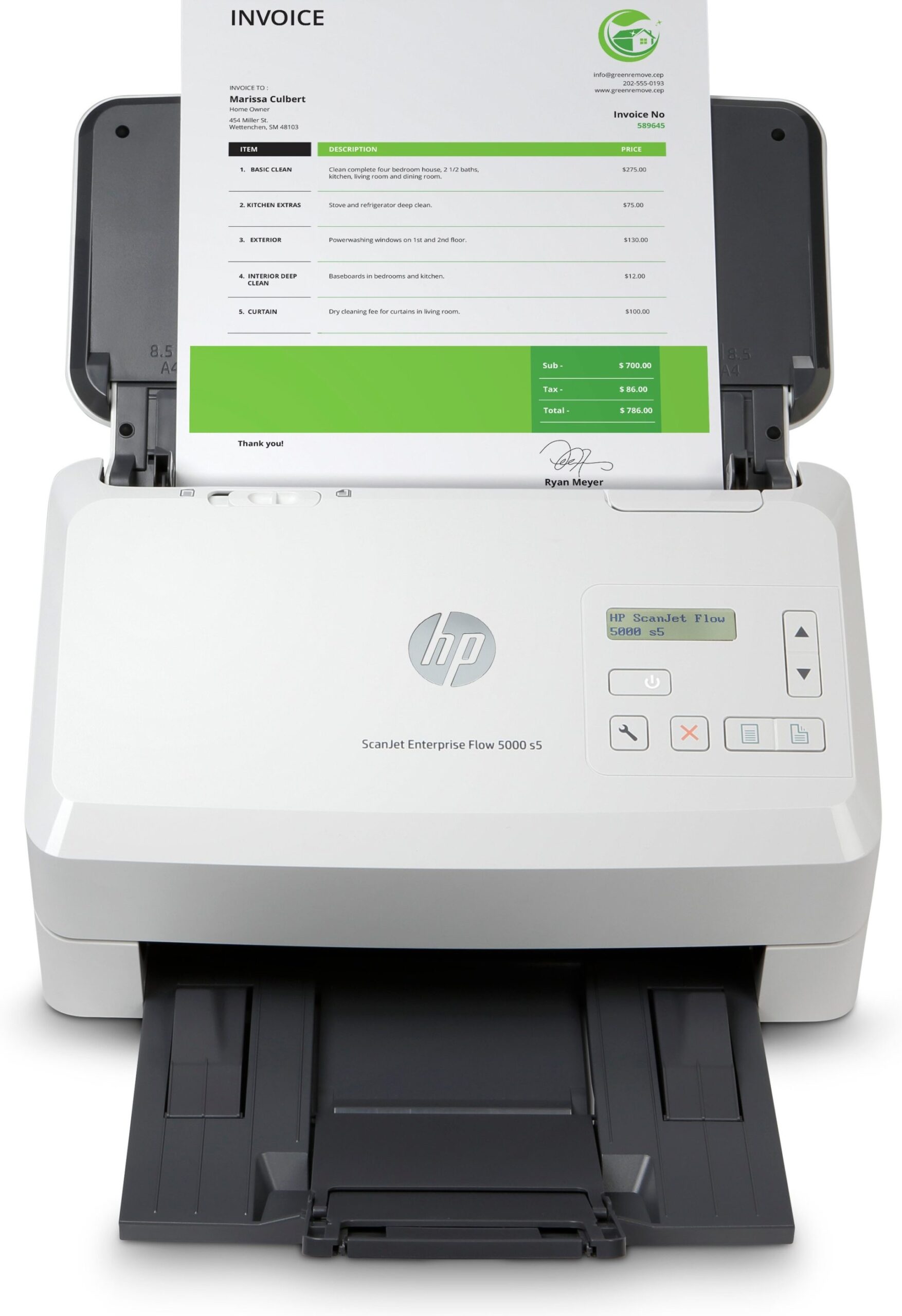 Escáner HP 5000 s5 6FW09A – 7500 páginas –