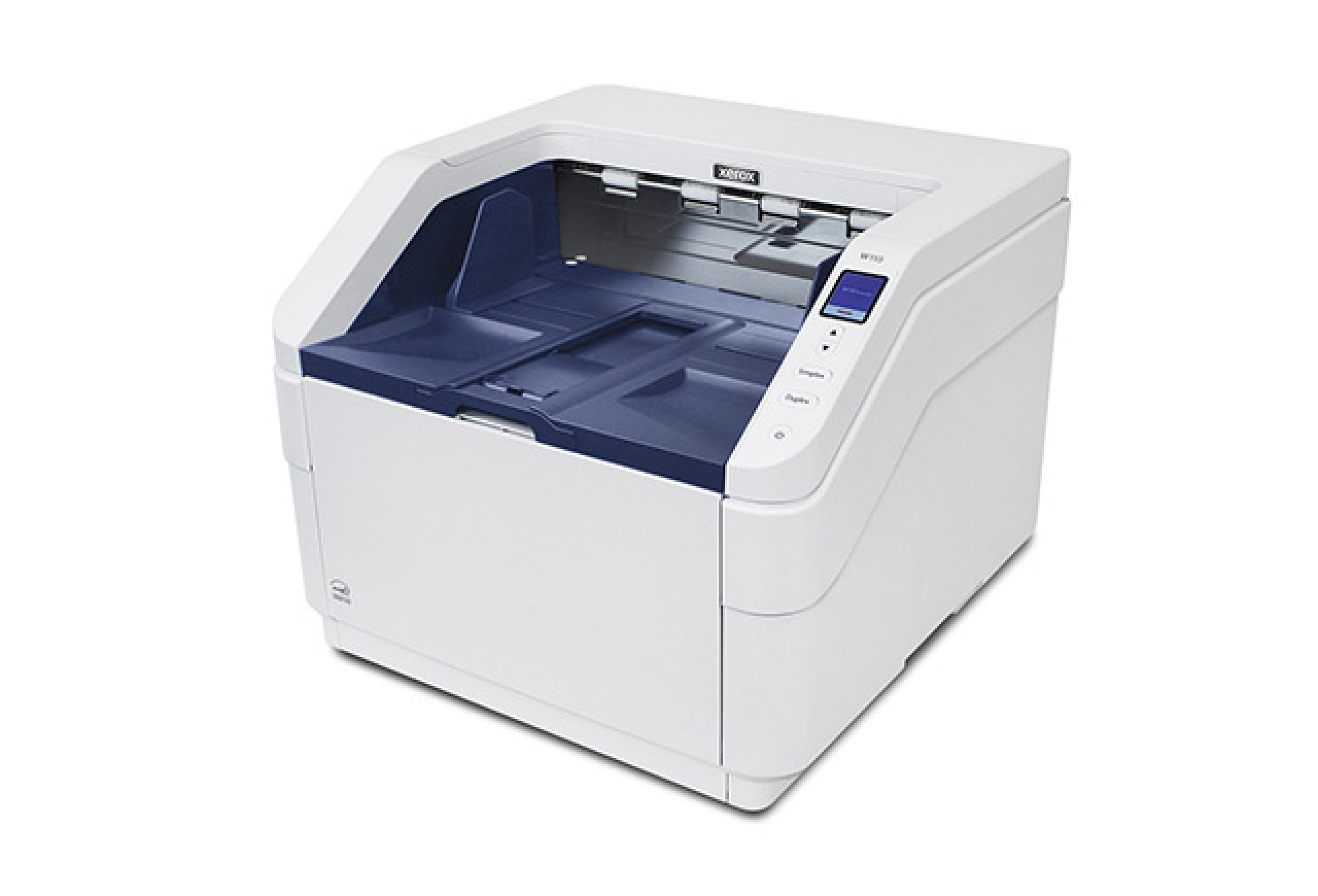 Xerox W110 Scanner – Velocidades de escaneo hasta 120 ppm/240 ipm, Ciclo de trabajo de 100 000 páginas por día, LCD a color de alta resolución.