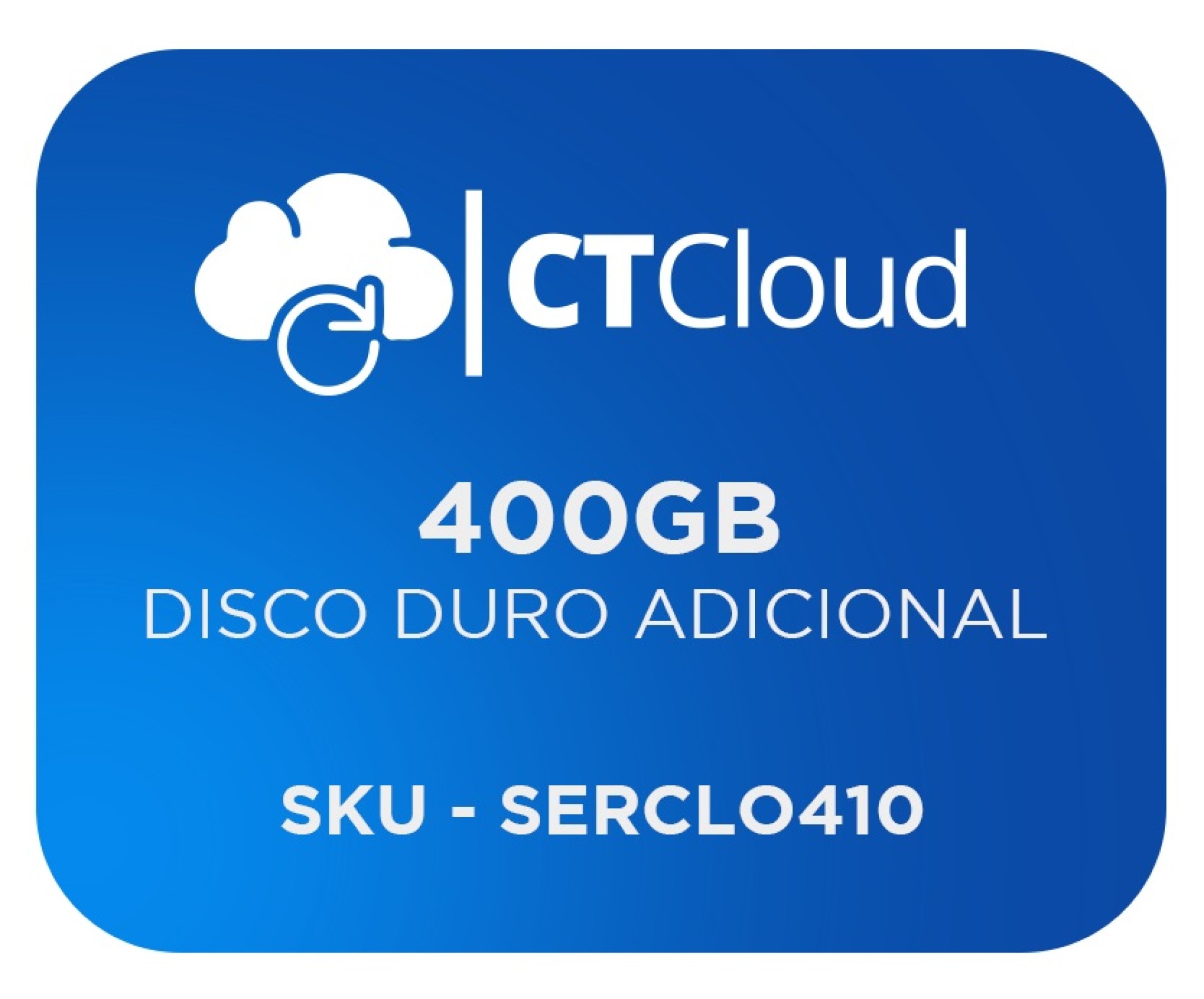 Servidor Virtual en la Nube CT Cloud NCST400 – Servicio de Nube, Servidor Virtual, 400 GB