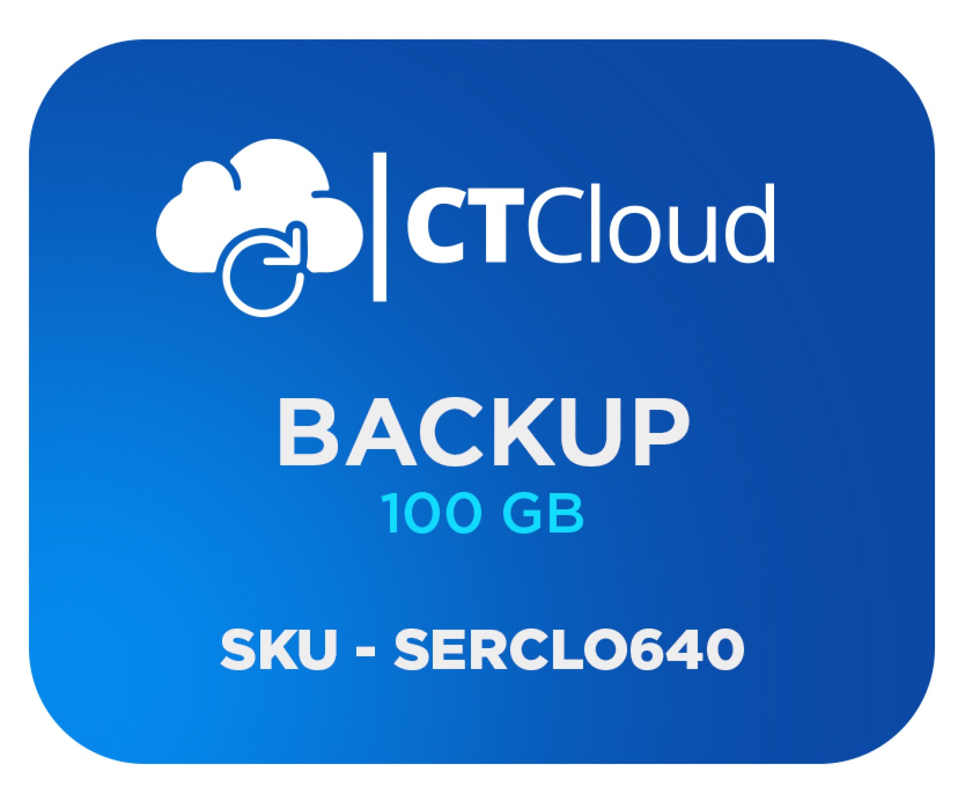 Backup en la nub CT Cloud NCBU100GB – Servicio de Nube, 100 GB