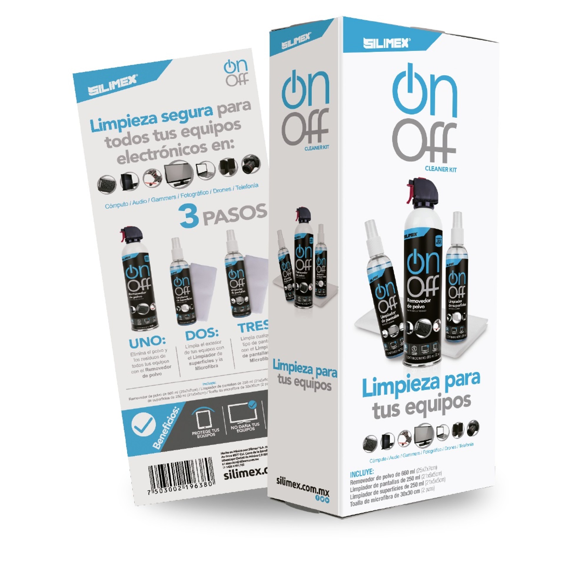 Kit limpiador SILIMEX – Componentes electrónicos