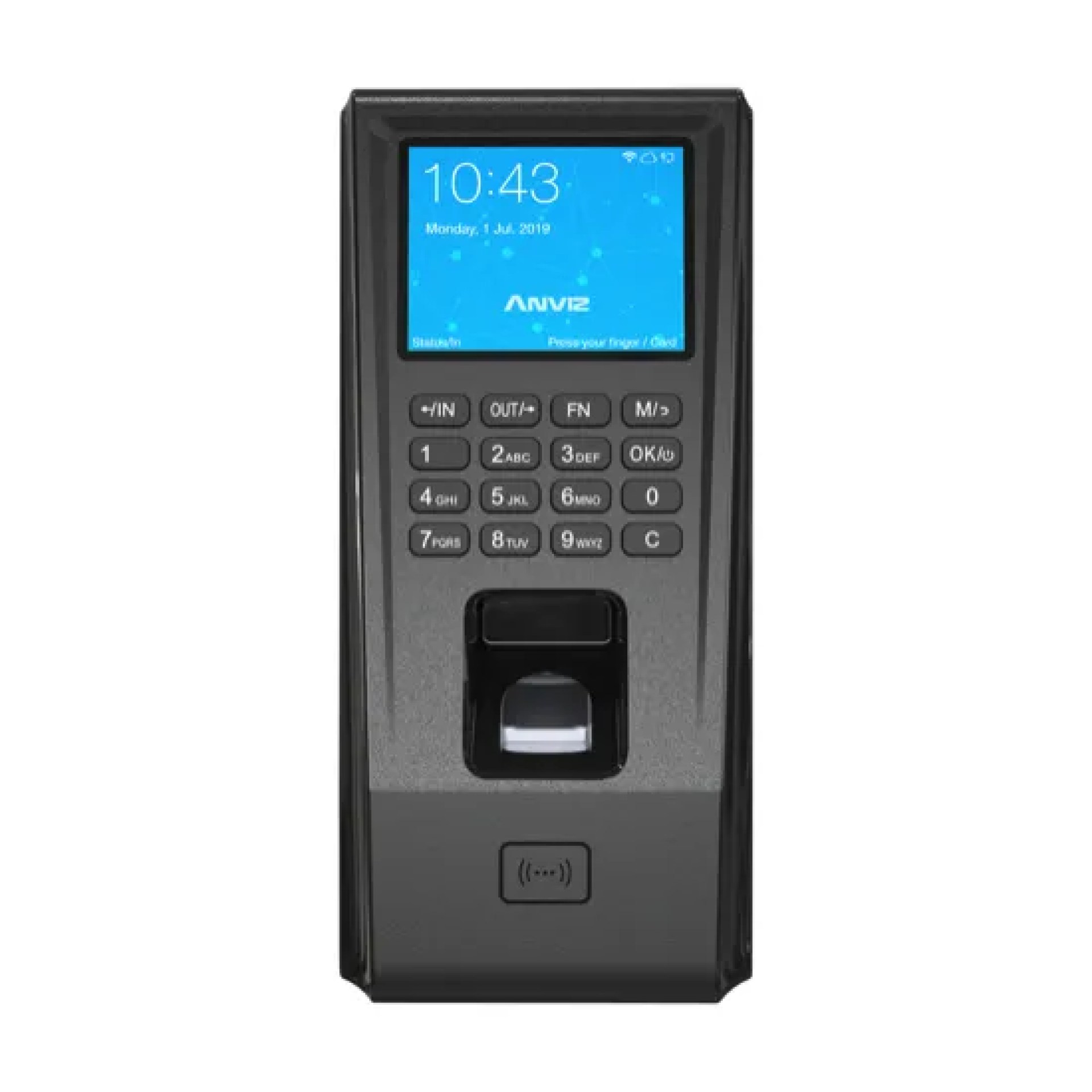 Control de Acceso y Asistencia Anviz AN-EP30-WIFI – Negro, Si