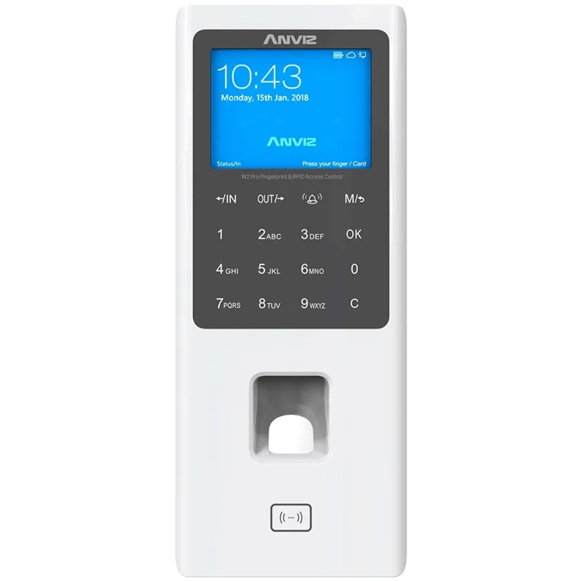 Control de acceso y Asistencia Biométrico y d Anviz AN- W2 Pro – Blanco, Si