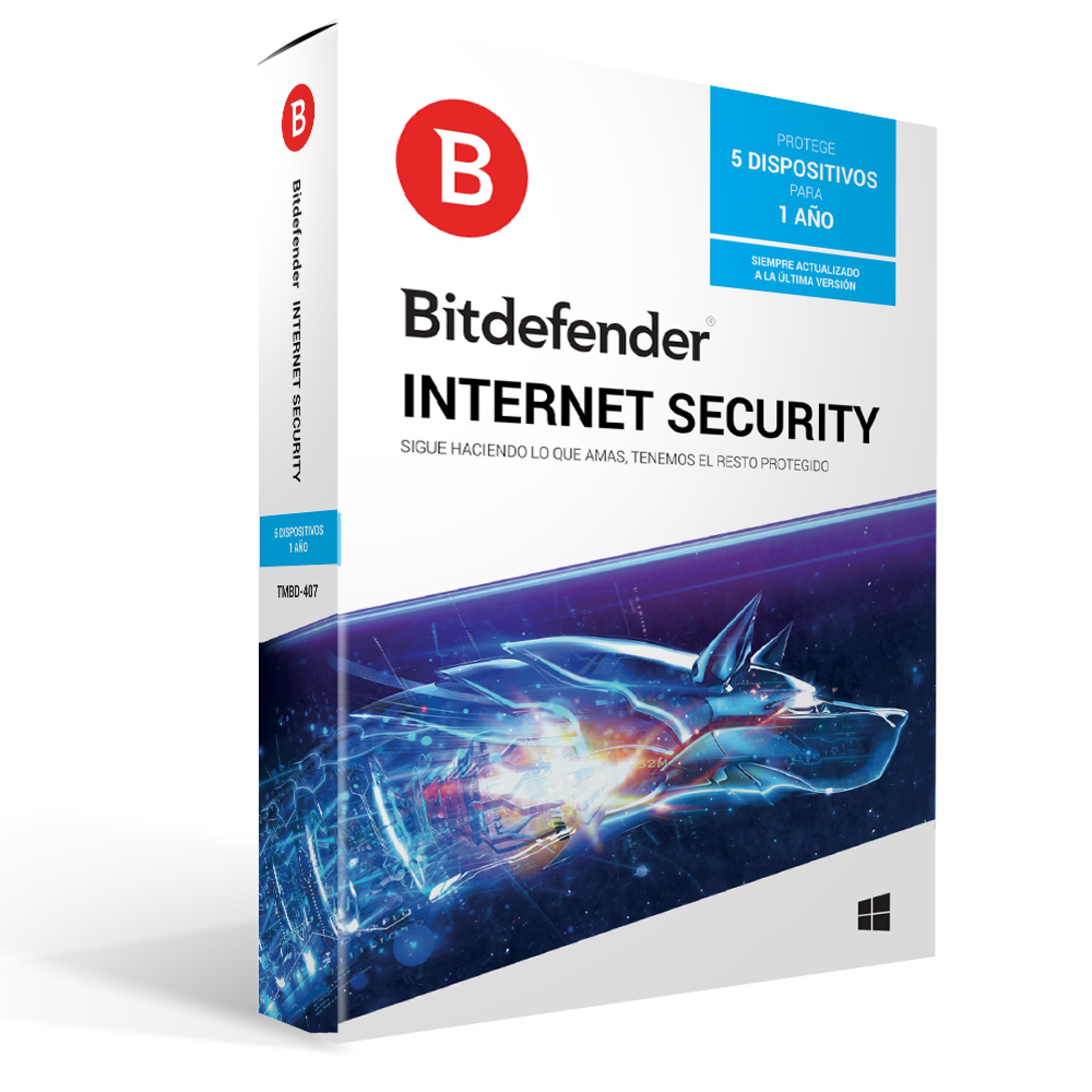 Antivirus BITDEFENDER TMBD-407 – 5 licencias, 1 Año(s)