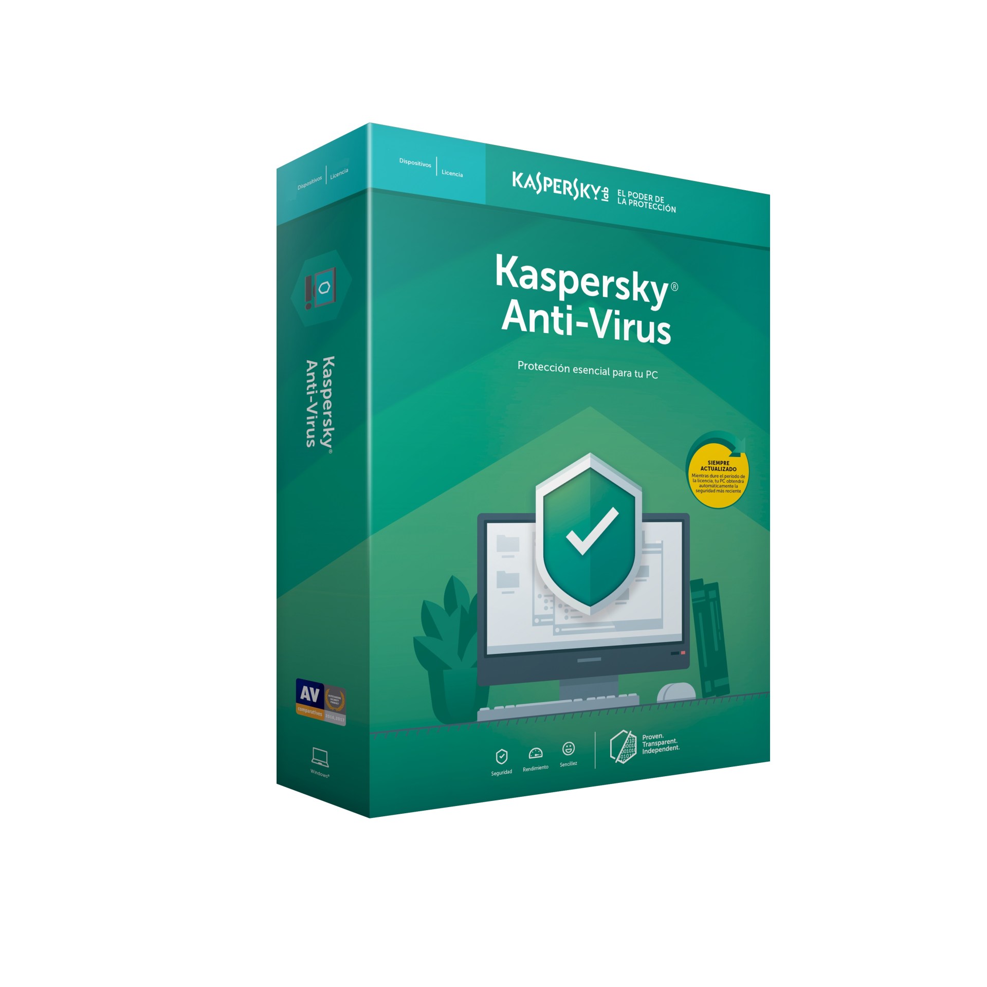 Antivirus KASPERSKY Kaspersky Antivirus – 3 licencias, 3 Año(s)