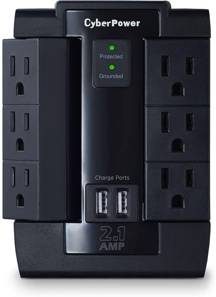 Supresor de Picos de Pared CyberPower P600WSURC1 – 6