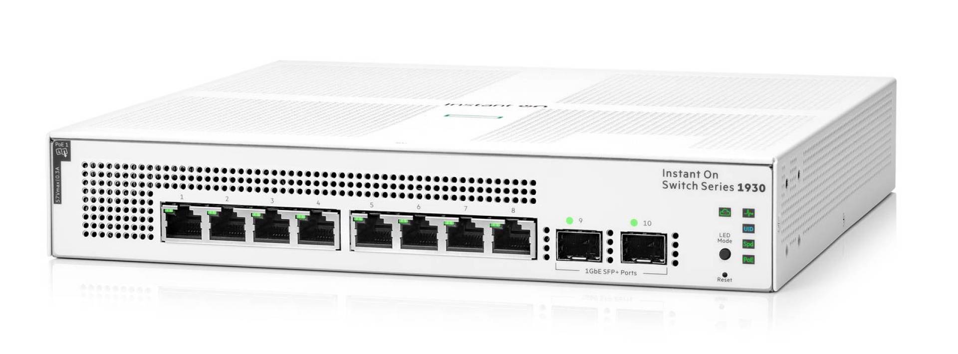 Switch HPE Instant On 1930 Gigabit Ethernet – 8 puertos PoE clase 4 2SFP 124 W (JL681A)