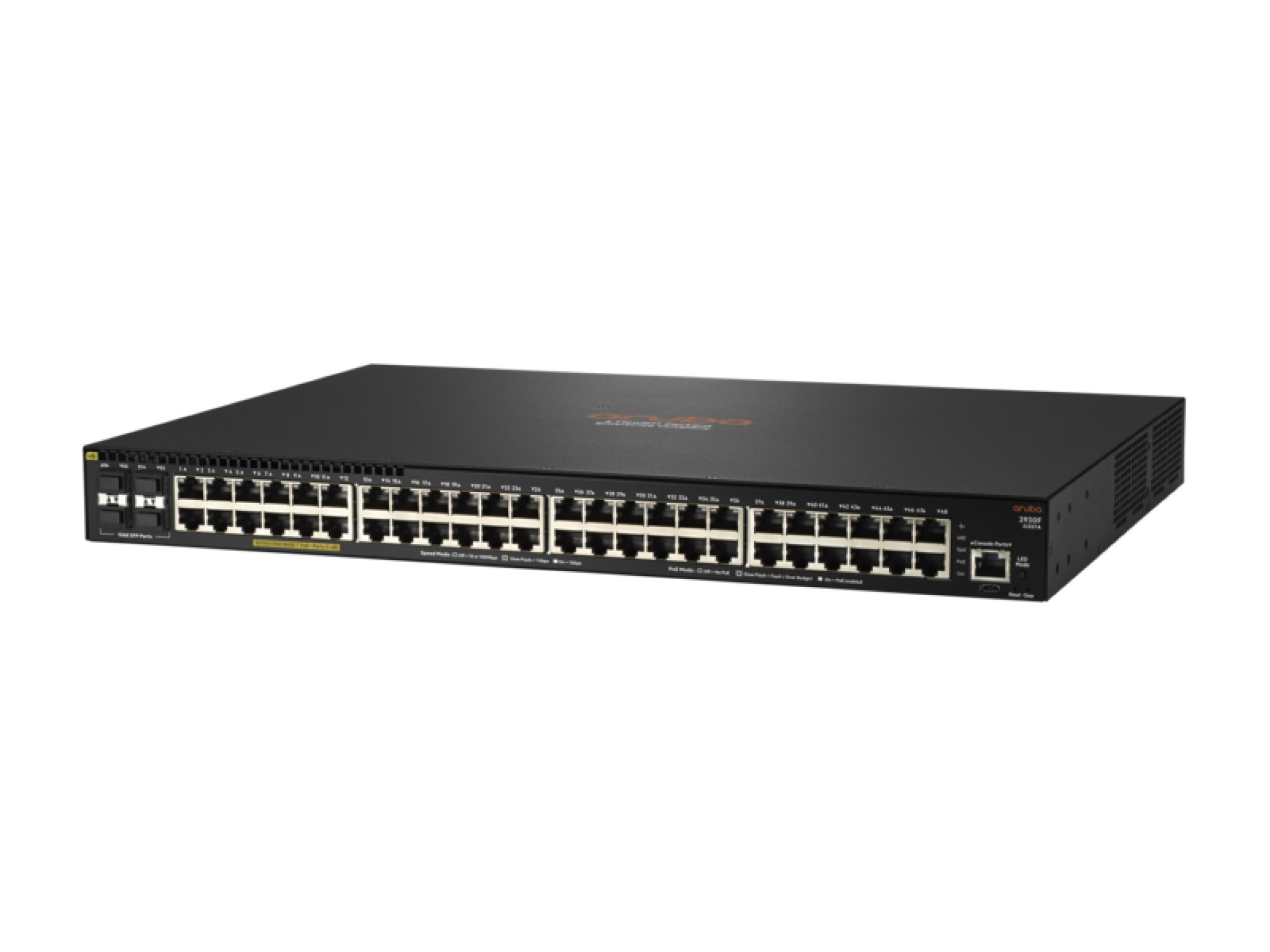 Switch 2930F 48GPoE+4SFP 740W Swch ARUBA JL557A – Negro, RJ45, 48
