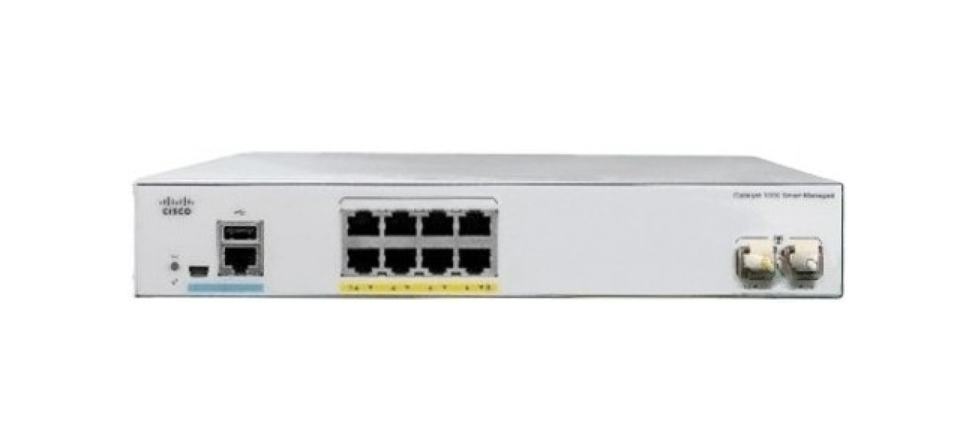 Switch Cisco Catalyst C1000-8T-E-2G-L 8 puertos Gigabit Ethernet – Ext PS, 2x1G SFP, Smartnet se vende por separado