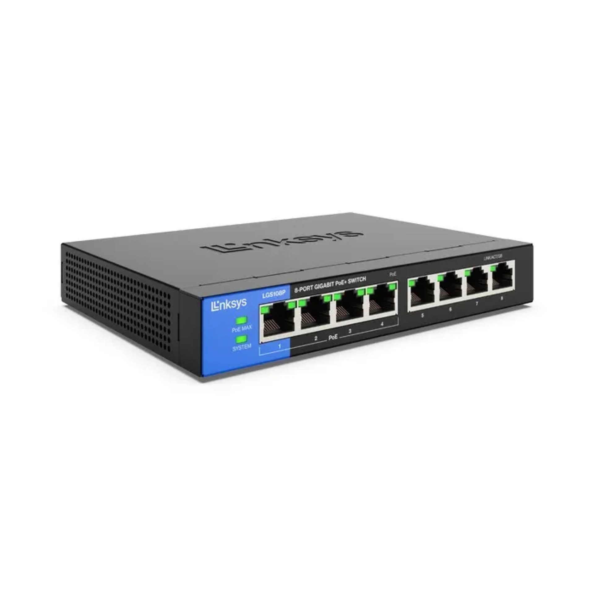 Switch Linksys LGS108P PoE 8 Puertos 10/100/1000 –