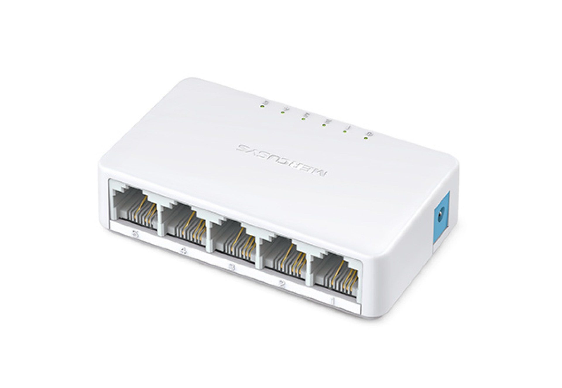 SWITCH MERCUSYS MS105 DE 5 PUERTOS 10/100MBPS DE DISEÑO COMPACTO E INSTALACIÓN FLEXIBLE PARA ESCRITORIO –