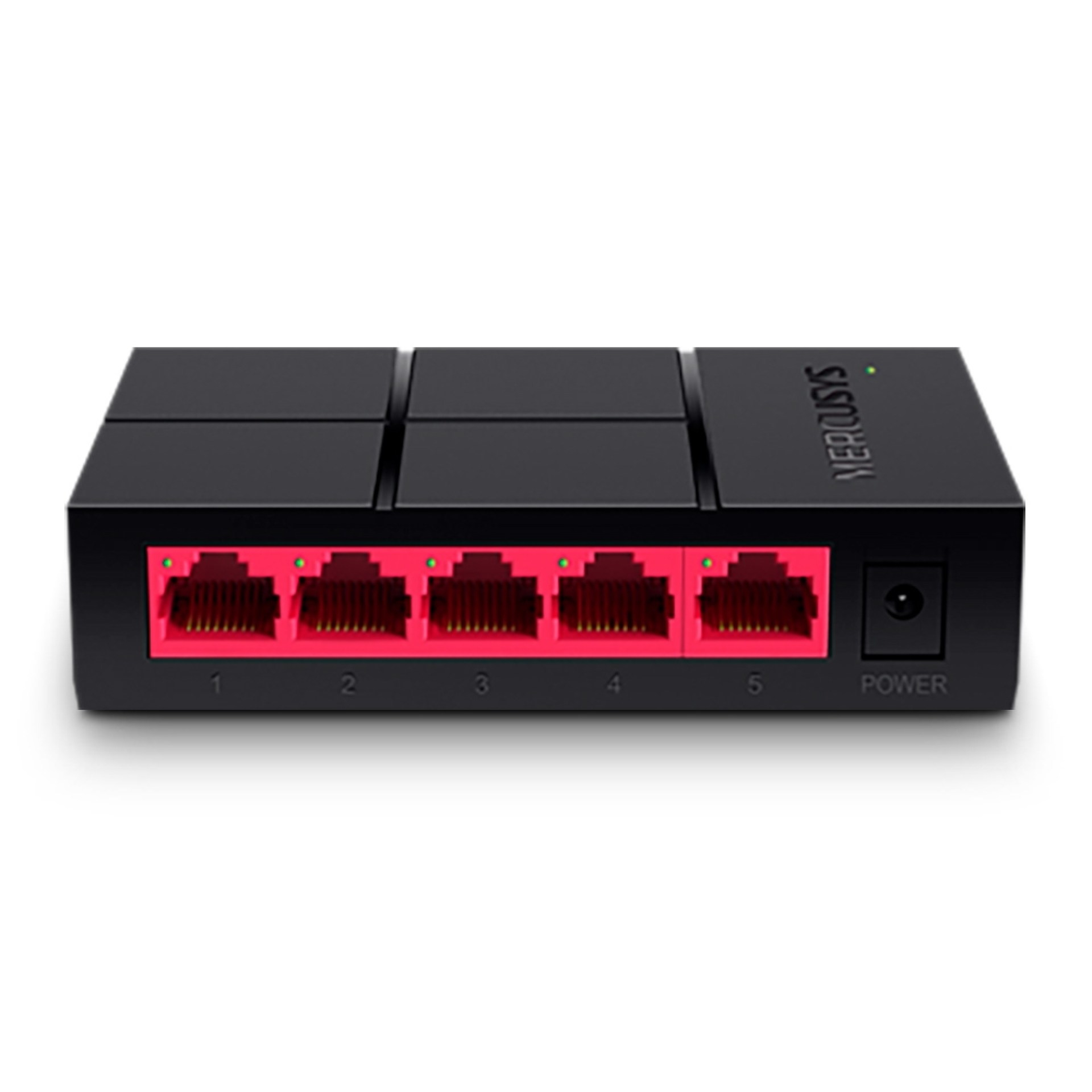 SWITCH MERCUSYS MS105G 5 PUERTOS 10/100/1000MBPS DE DISEÑO COMPACTO Y CONFIGURACIÓN PLUG AND PLAY –