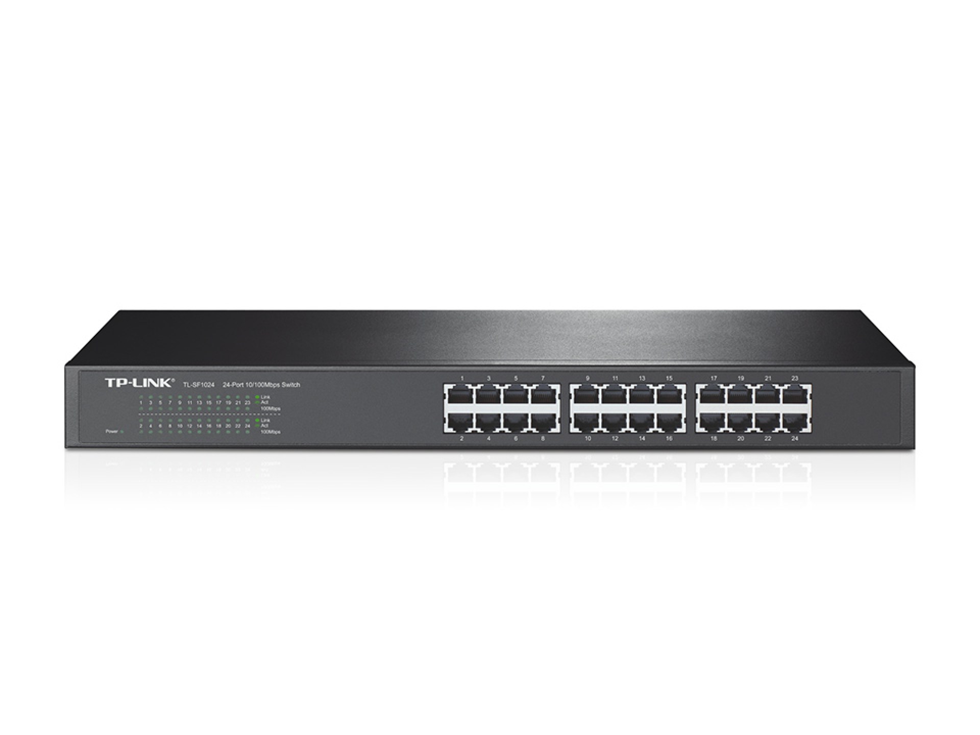 Switch TP-LINK TL-SF1024 – Negro, 24, 10/100 Base-T(X)