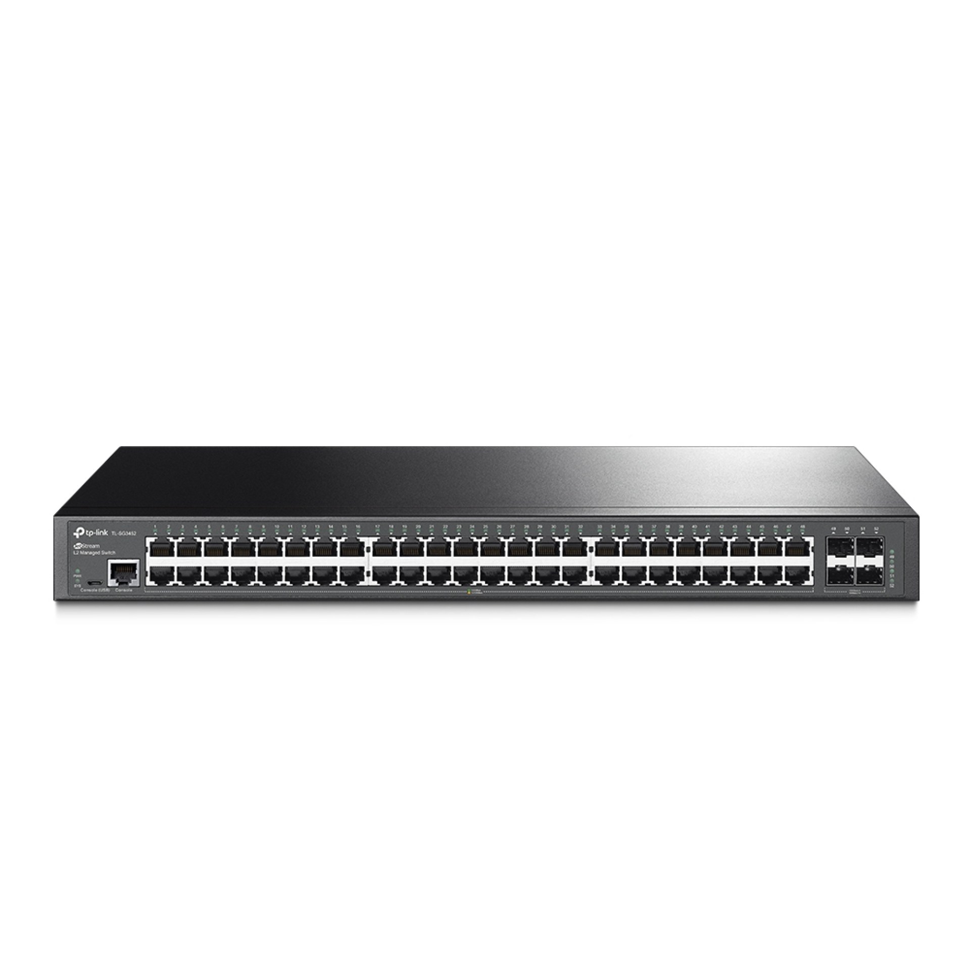 Switch L2 TP-LINK SG3452 (TL-SG3452) – Negro, 48 + 4 SFP slots