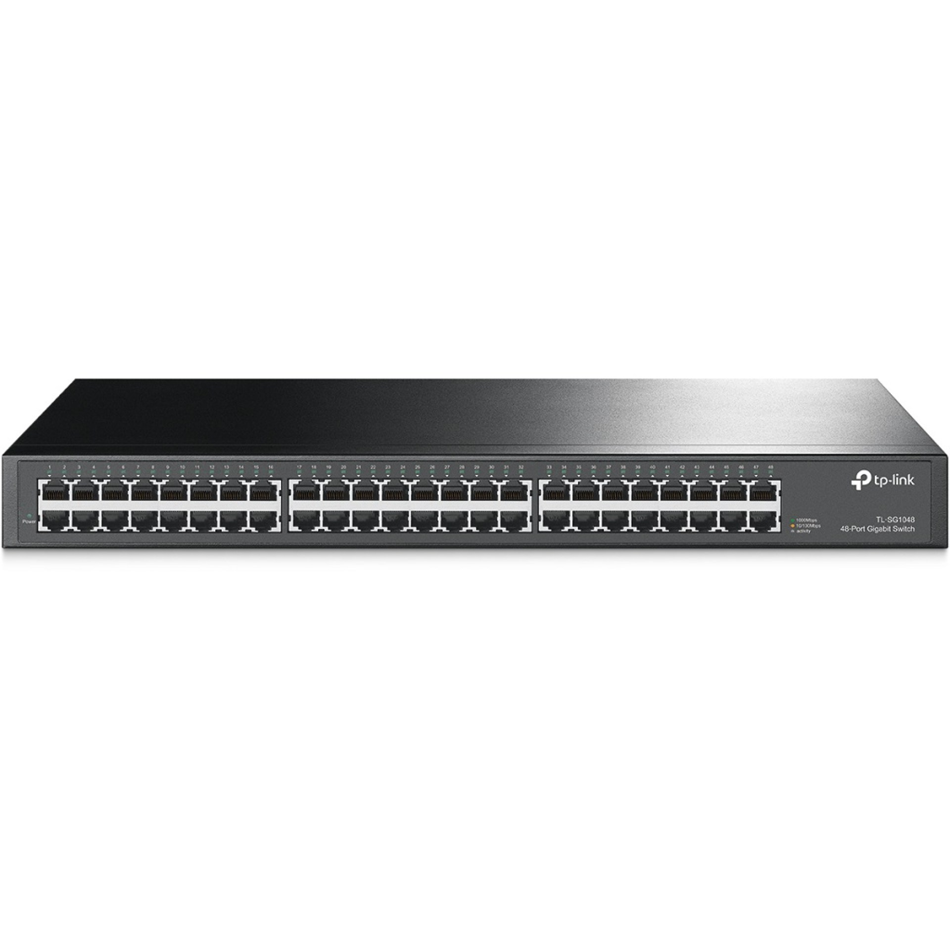 Switch TP-LINK – Gris, 10/100/1000 Mbps, 48ptos, Rack