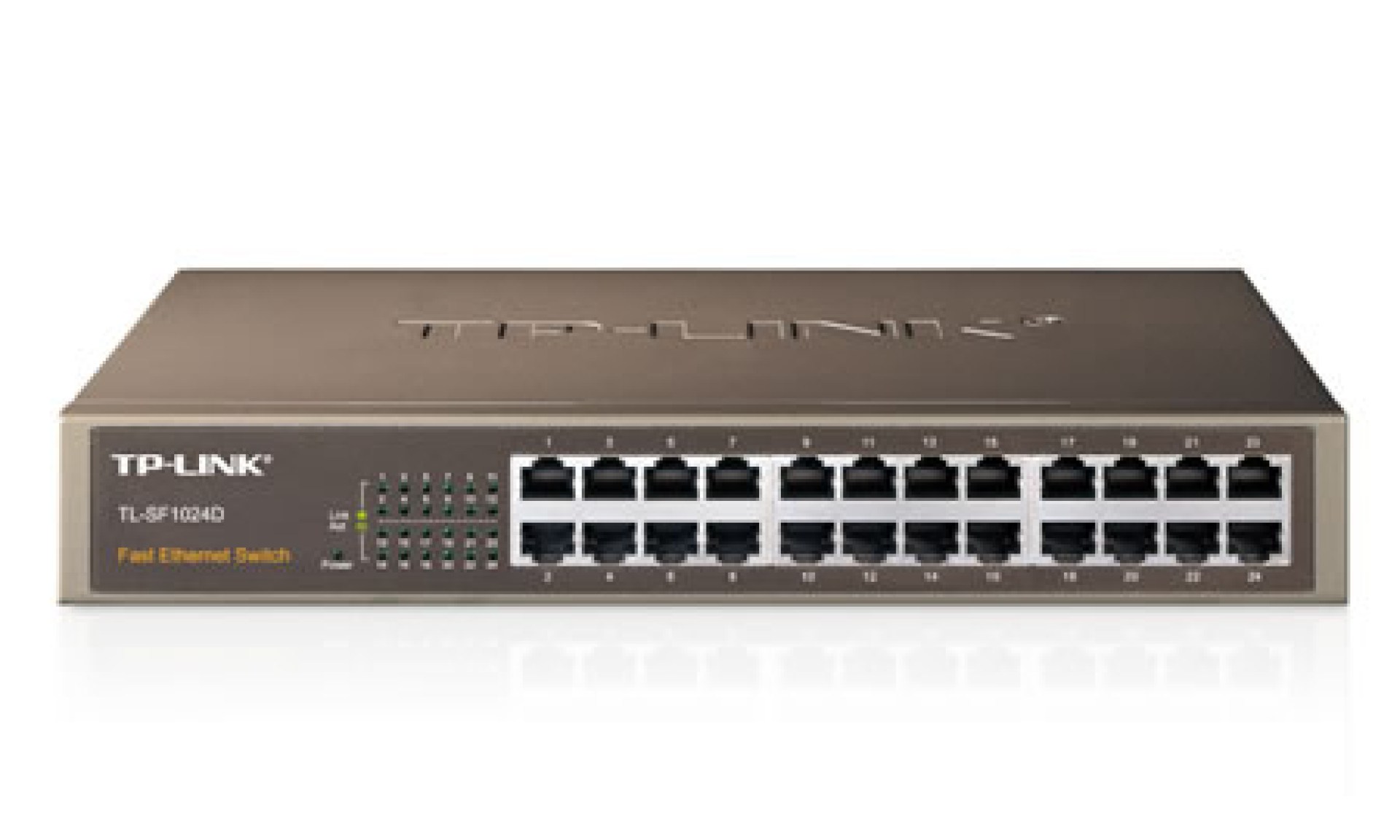 Switch TP-LINK TL-SF1024D – Plata, 24 puertos