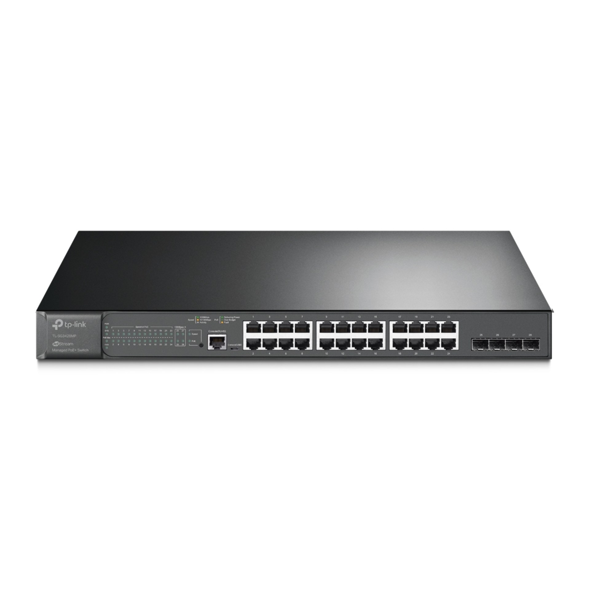 SWITCH POE  TP-LINK   SG3428MP ( TL-SG3428MP ) – Negro, 24
