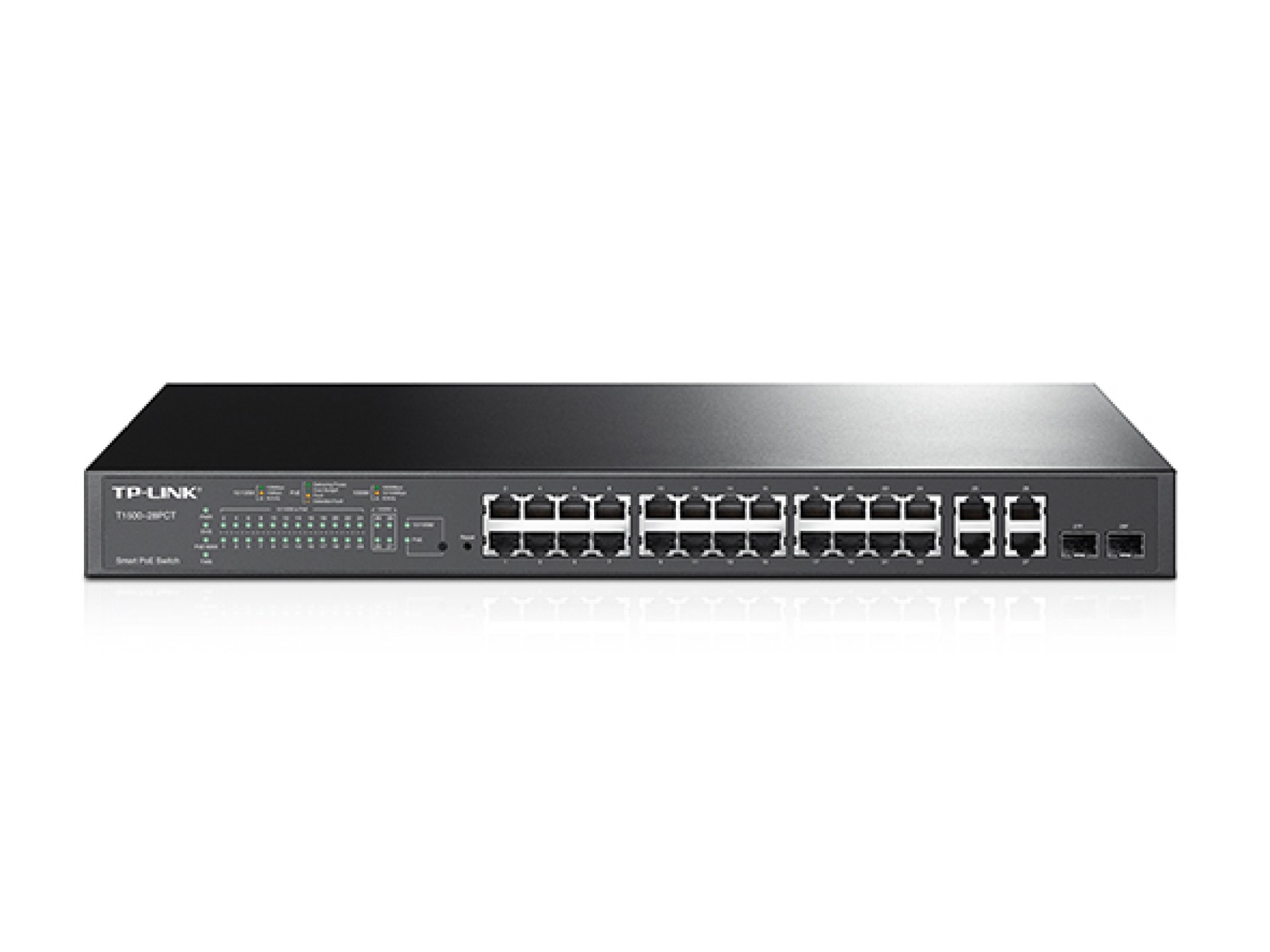 Switch POE Inteligente TP-LINK SL2428P(TL-SL2428P) – Negro, 24