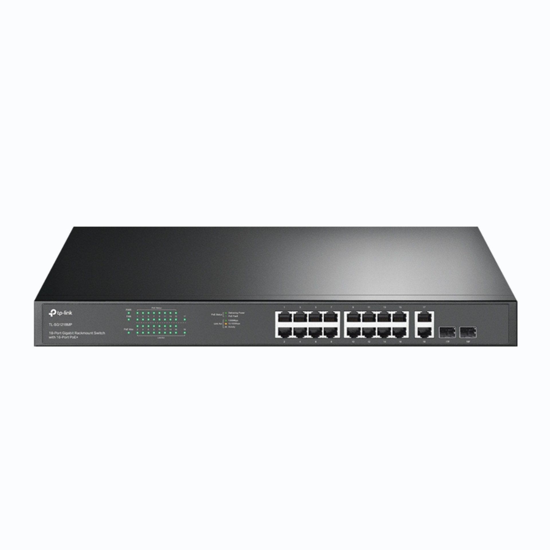 Switch no Administrable TP-LINK TL-SG1218MP – Negro, 16 puertos