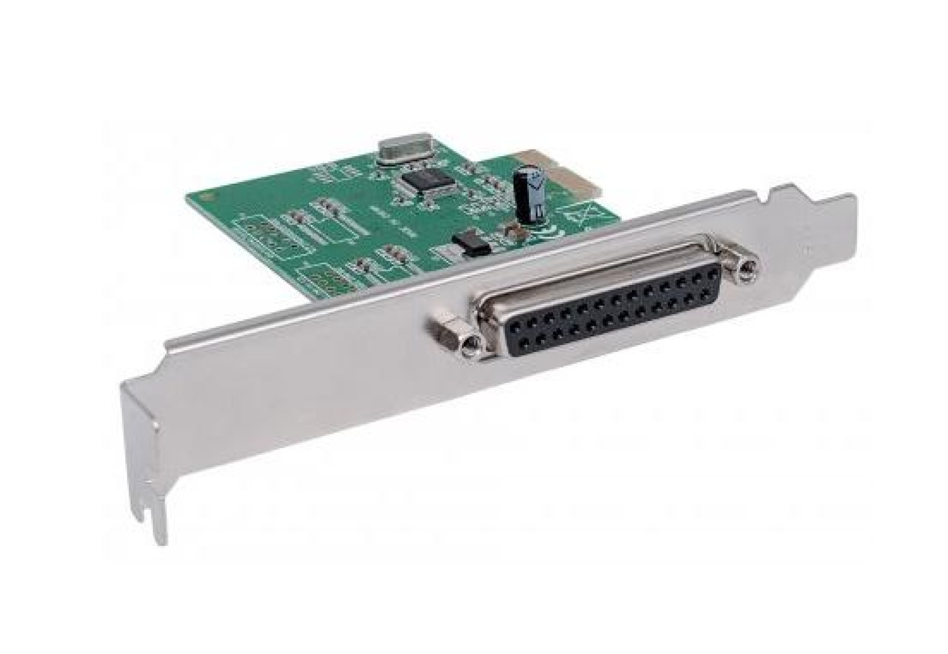 152099 Tarjeta Paralela PCI Express; Se puede instalar en buses PCI Express vía x1 – x4, x8 y x16. Se ajusta a ranuras regulares y de bajo perfil