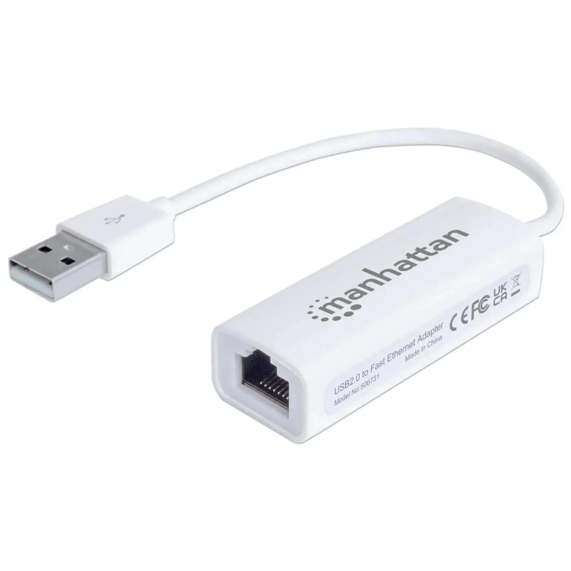 506731 Adaptador Fast Ethernet USB de Alta Velocidad 2.0 – Añada una conexión de red a su PC sin necesidad de abrirla.