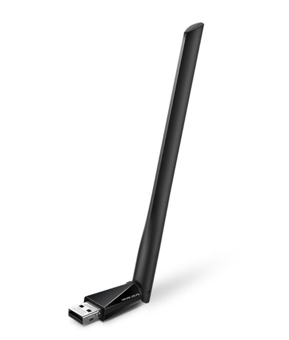 ADAP. USB DE ALTA GANANCIA INALÁMBRICO PARA AUMENTAR LA VELOCIDAD DE LA RED AC650 MERCUSYS MU6H –