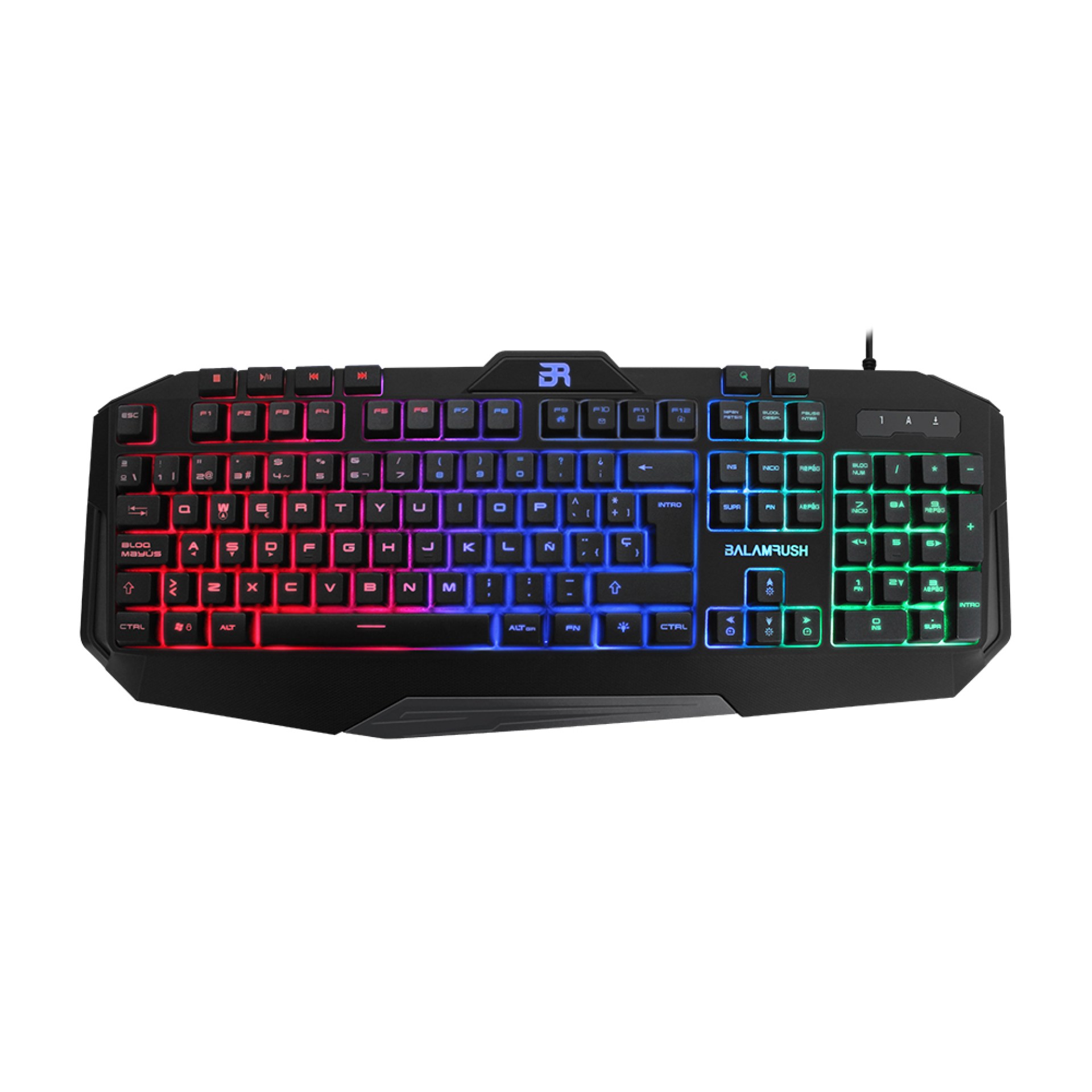 Teclado Gaming Gunfire Balam Rush Teclas macr Balam Rush BR-929639 – USB, Negro