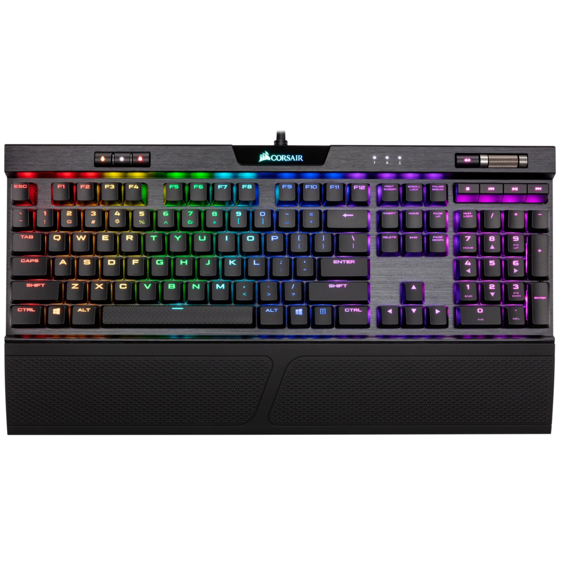 Teclado Mecánico  CORSAIR  K70 RGB MK.2 – Negro, RGB