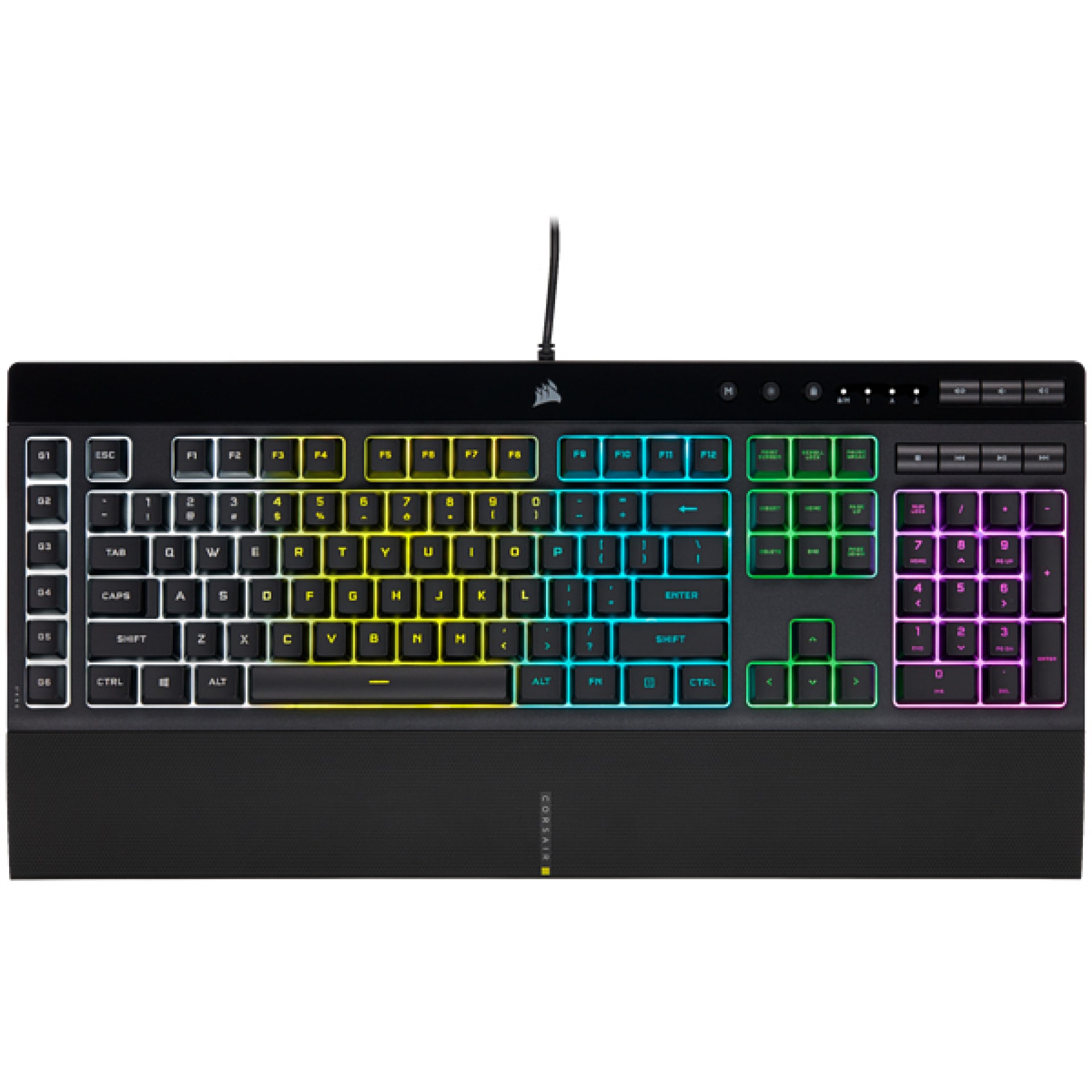 Kit Teclado y Mouse CORSAIR CH-9226965-SP – Juego, Negro