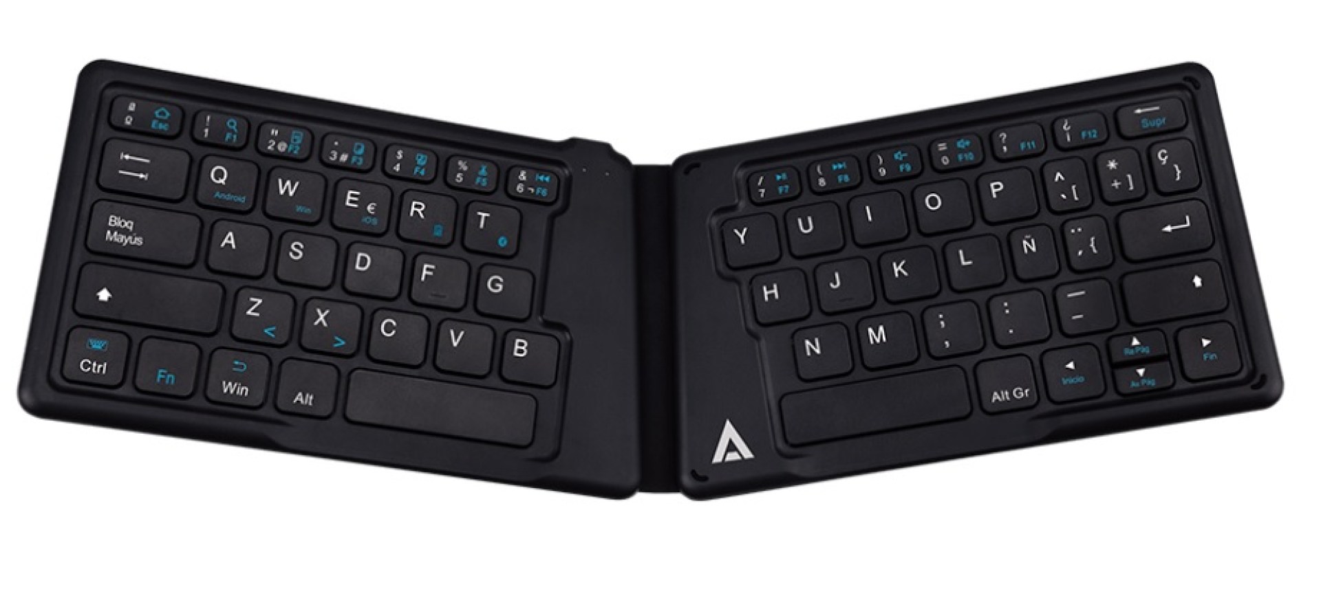 Teclado Plegable Bluetooth ACTECK  MK210 K-Wallet – Bluetooth, Negro, Universal, Inalámbrico