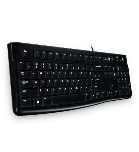Teclado LOGITECH K120 – USB, PC/server, Negro