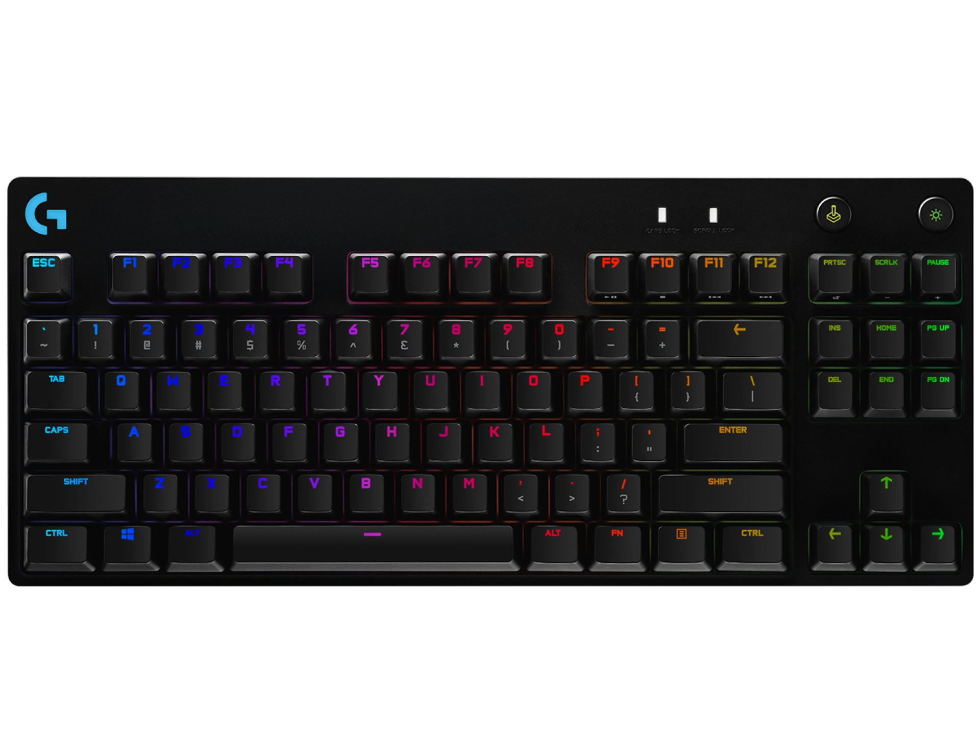 Teclado Mecánico Gaming LOGITECH PRO – USB, Estándar, Inglés, Negro, RGB