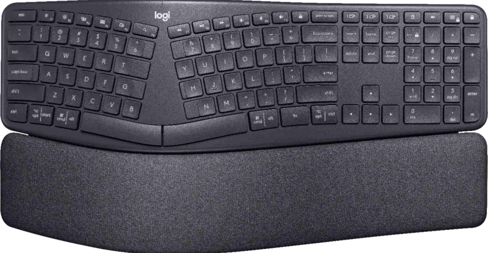 Teclado LOGITECH ERGO K860 – Bluetooth, Negro, Inalámbrico