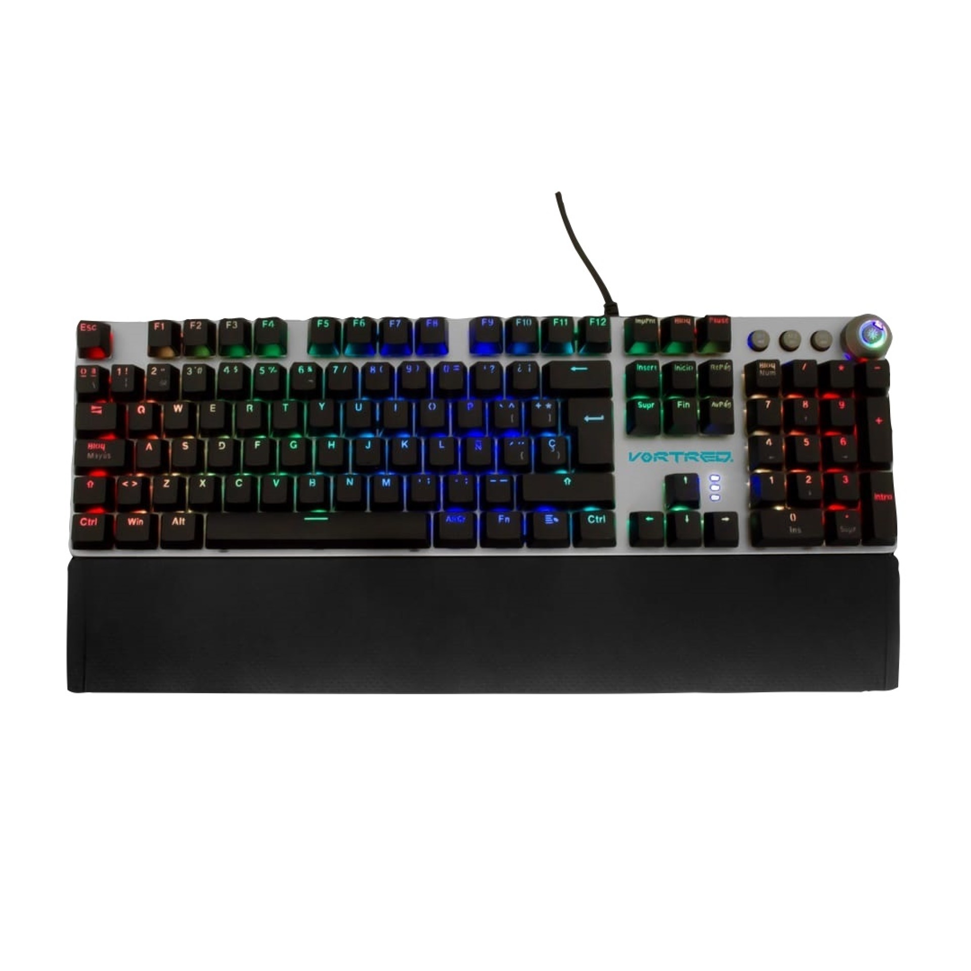 Teclado Mecánico Programable VORTRED V-930600 – Negro, RGB