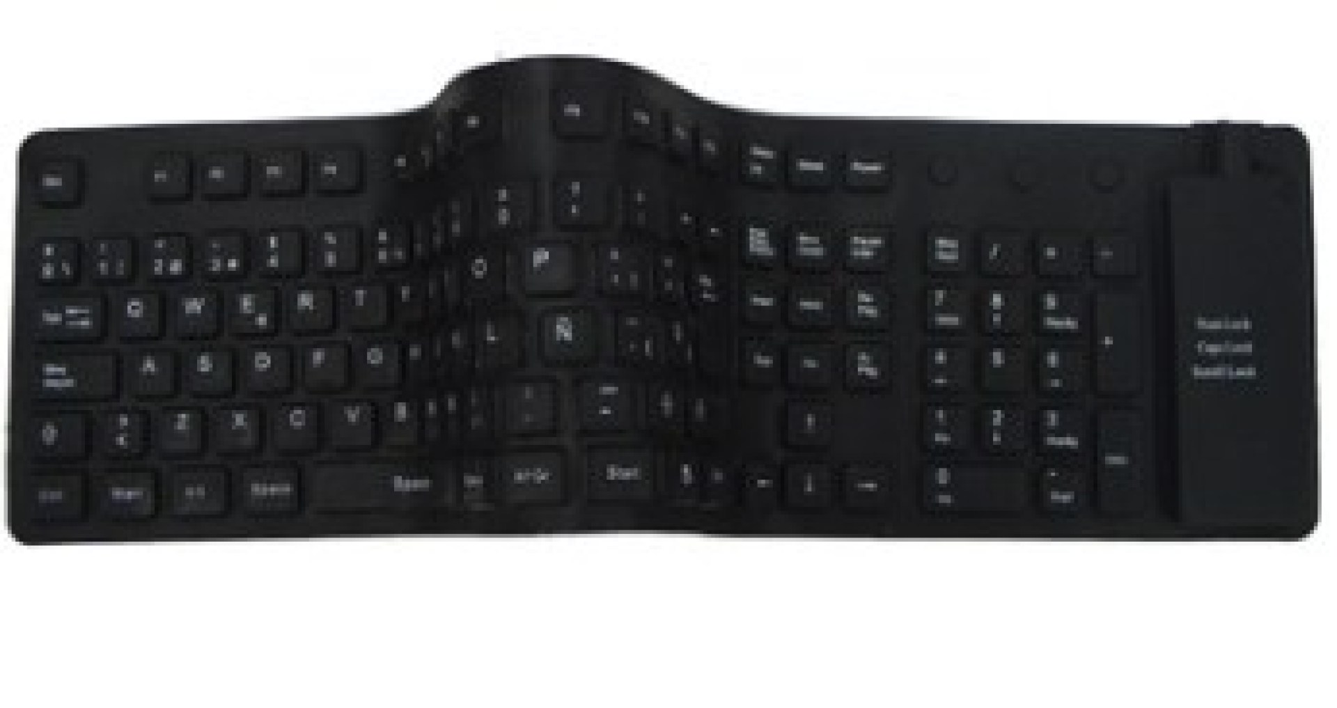 Teclado Flexible BROBOTIX – USB, Negro, Notebook/PC