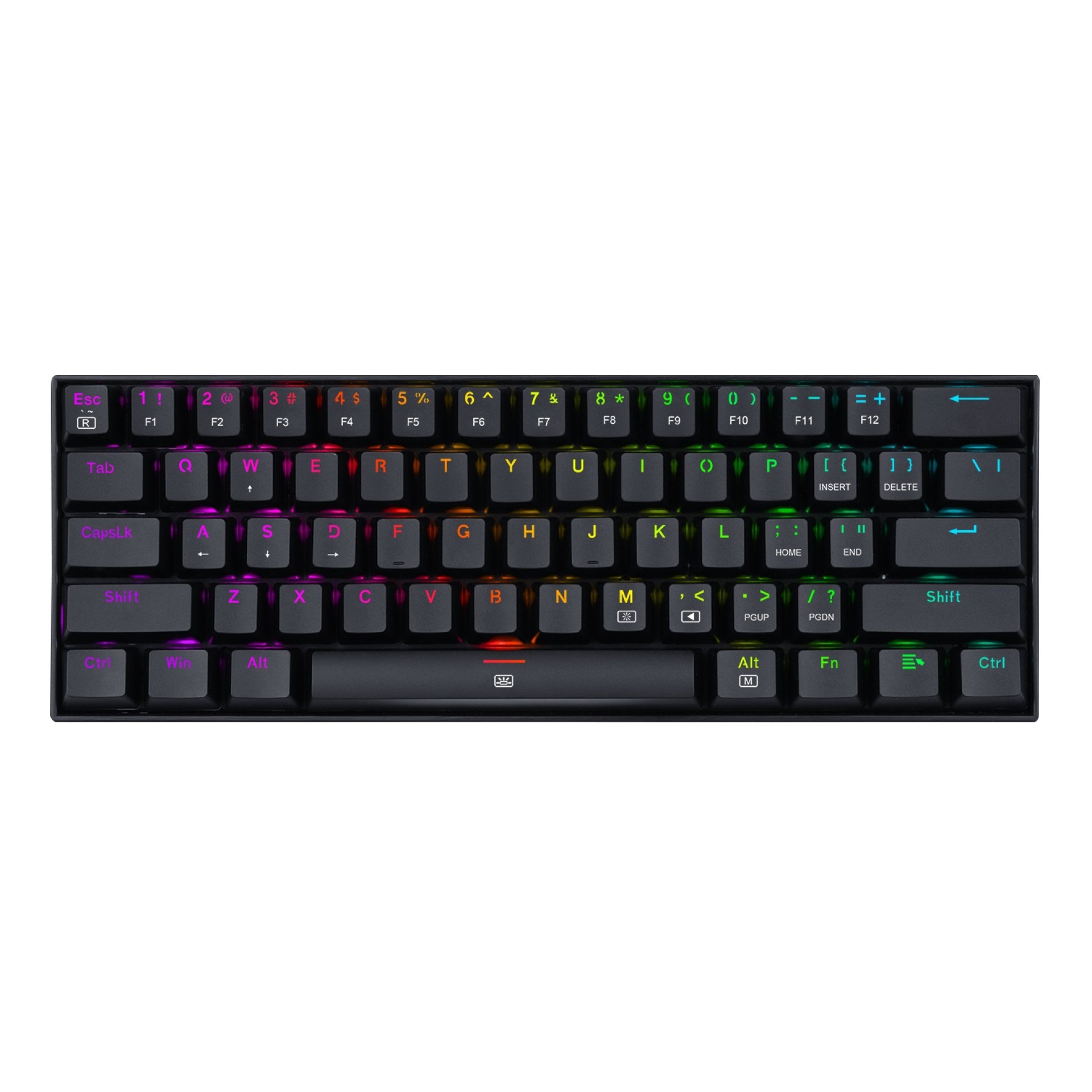Teclado Mecánico Redragon Dragonborn – K630RGB RED, Inglés, Negro, RGB