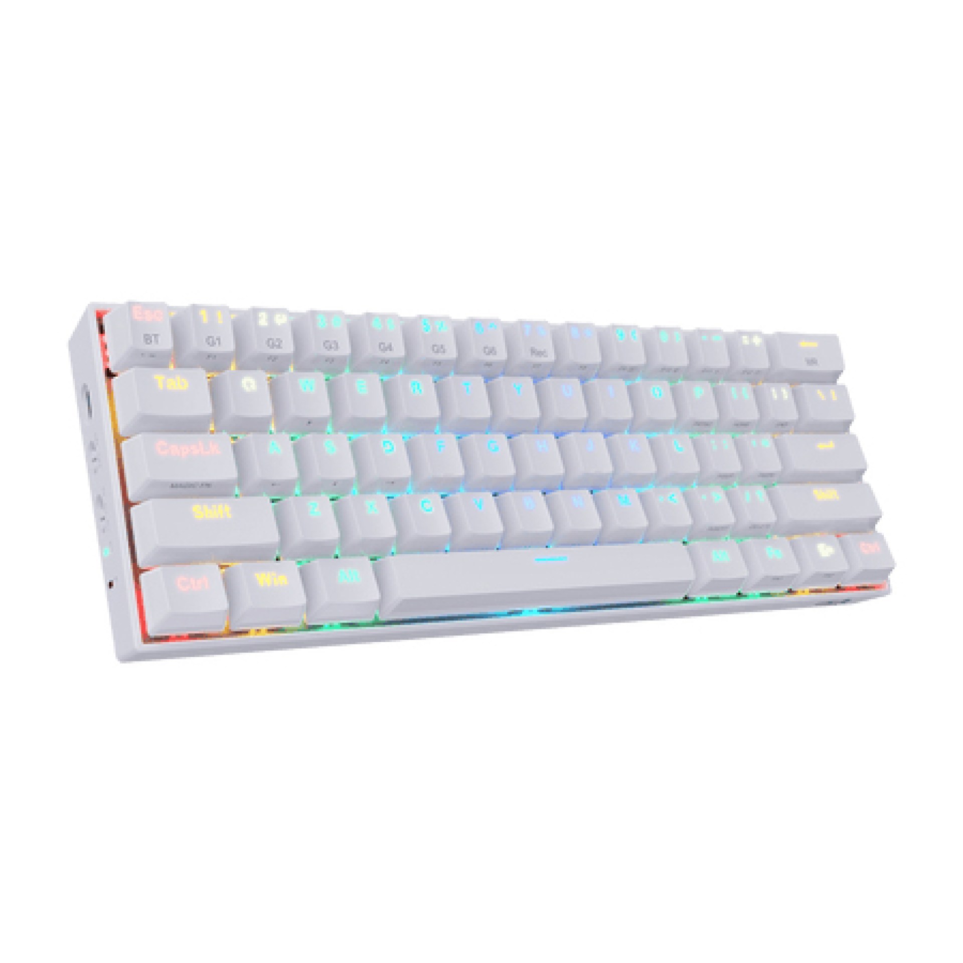 Teclado Mecánico Redragon Draconic White – Inglés, Blanco, RGB