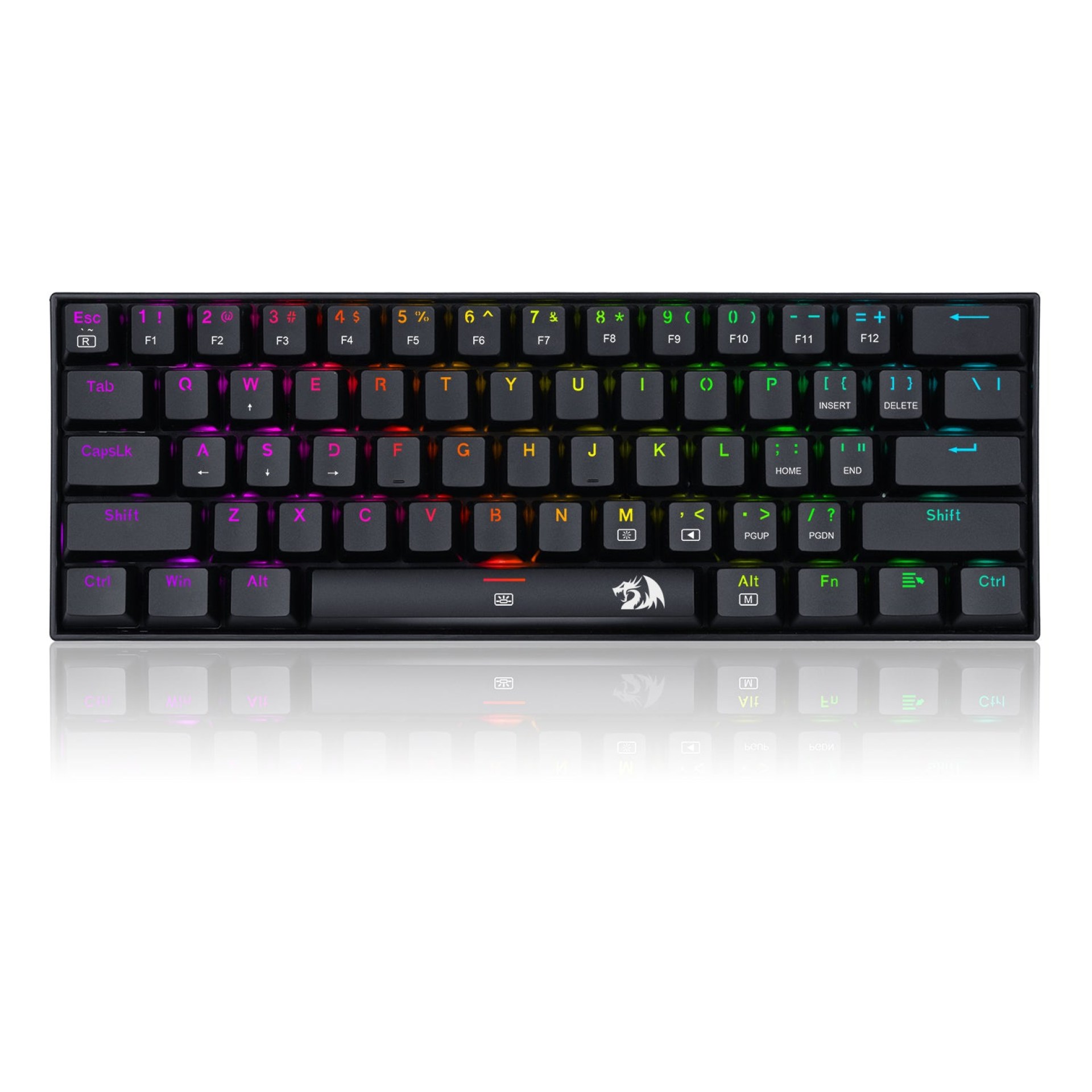 Teclado Mecánico Redragon Dragonborn k630RGB BROWN – Inglés, Negro, RGB