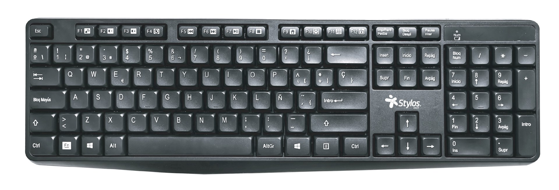 Teclado Inalambrico Stylos. STPTEC4B –