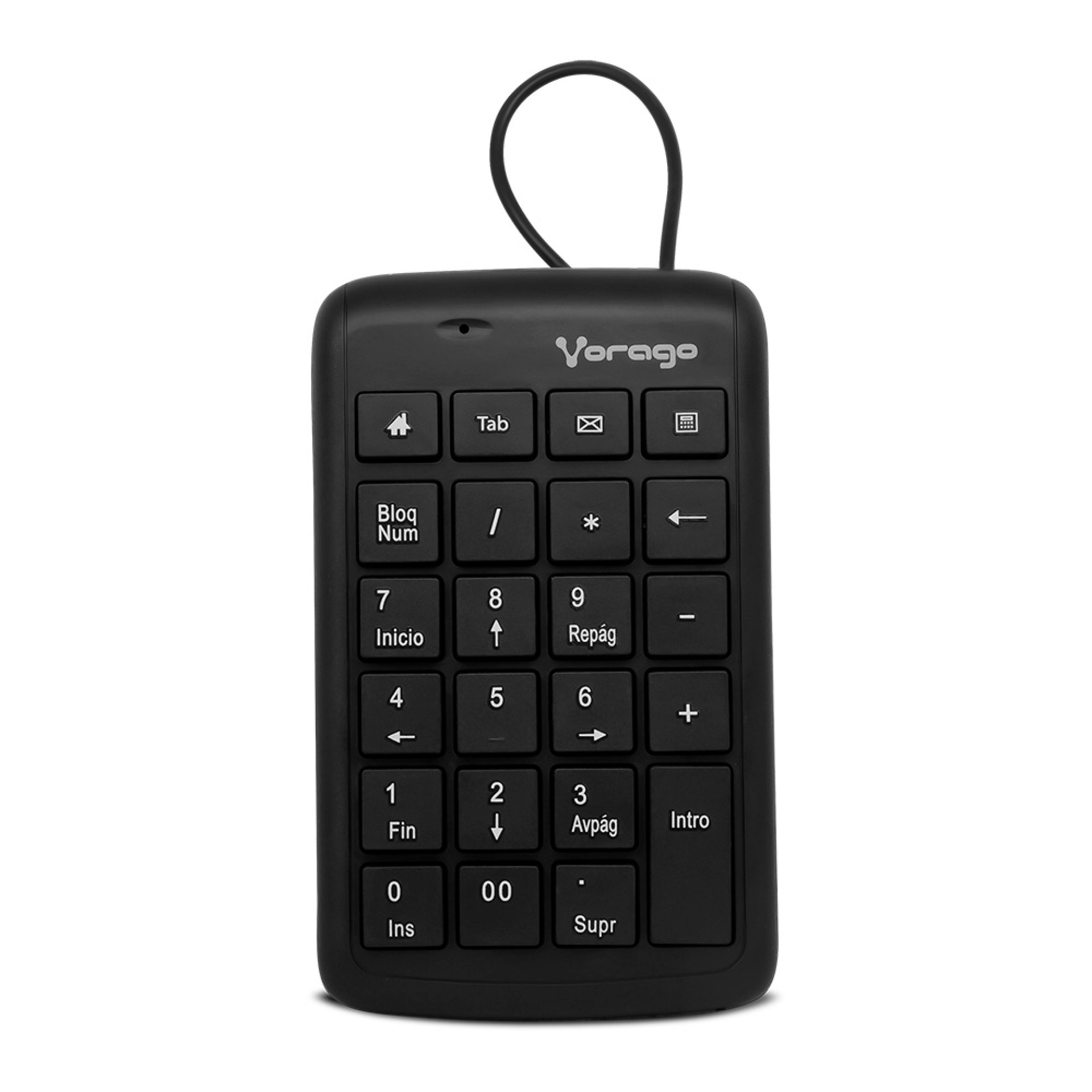 Teclado Númerico VORAGO KB-105 – USB, Notebook/PC, Negro