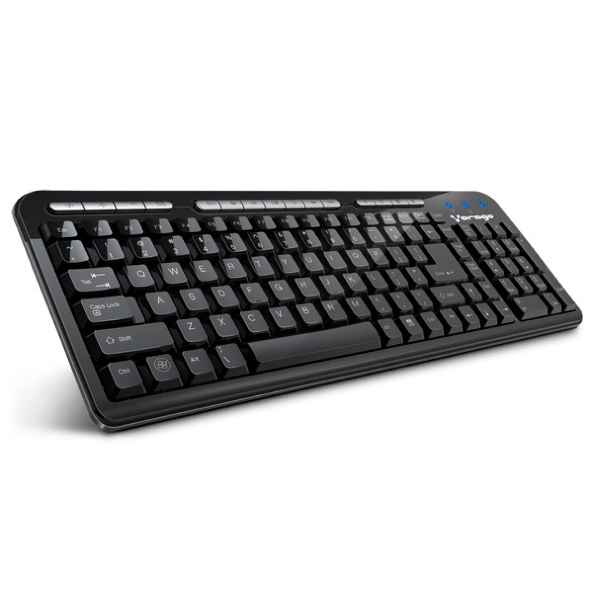 Teclado VORAGO KB-202 – USB, Alámbrico, Negro